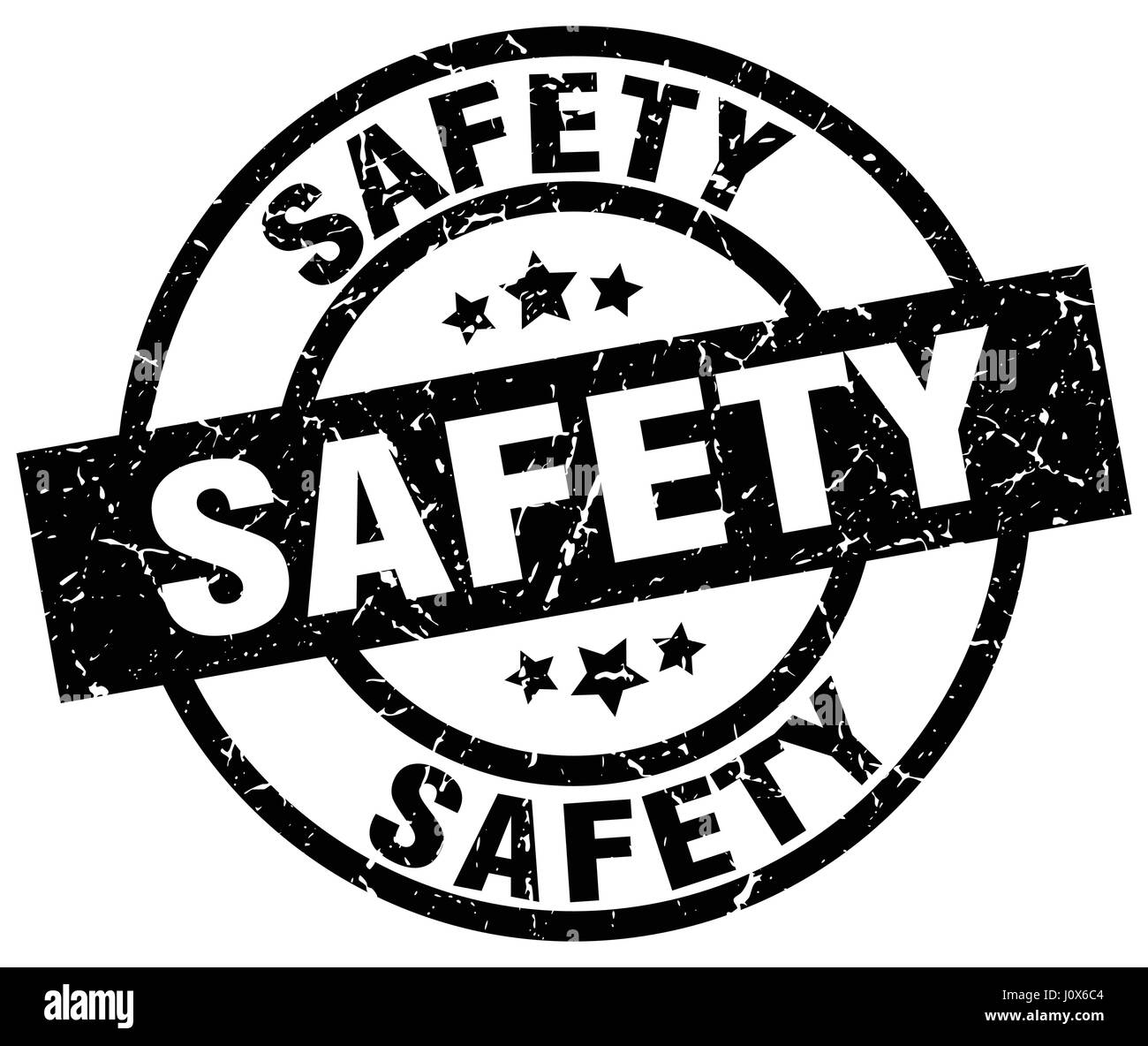 safety round grunge black stamp Stock Vector Image & Art - Alamy