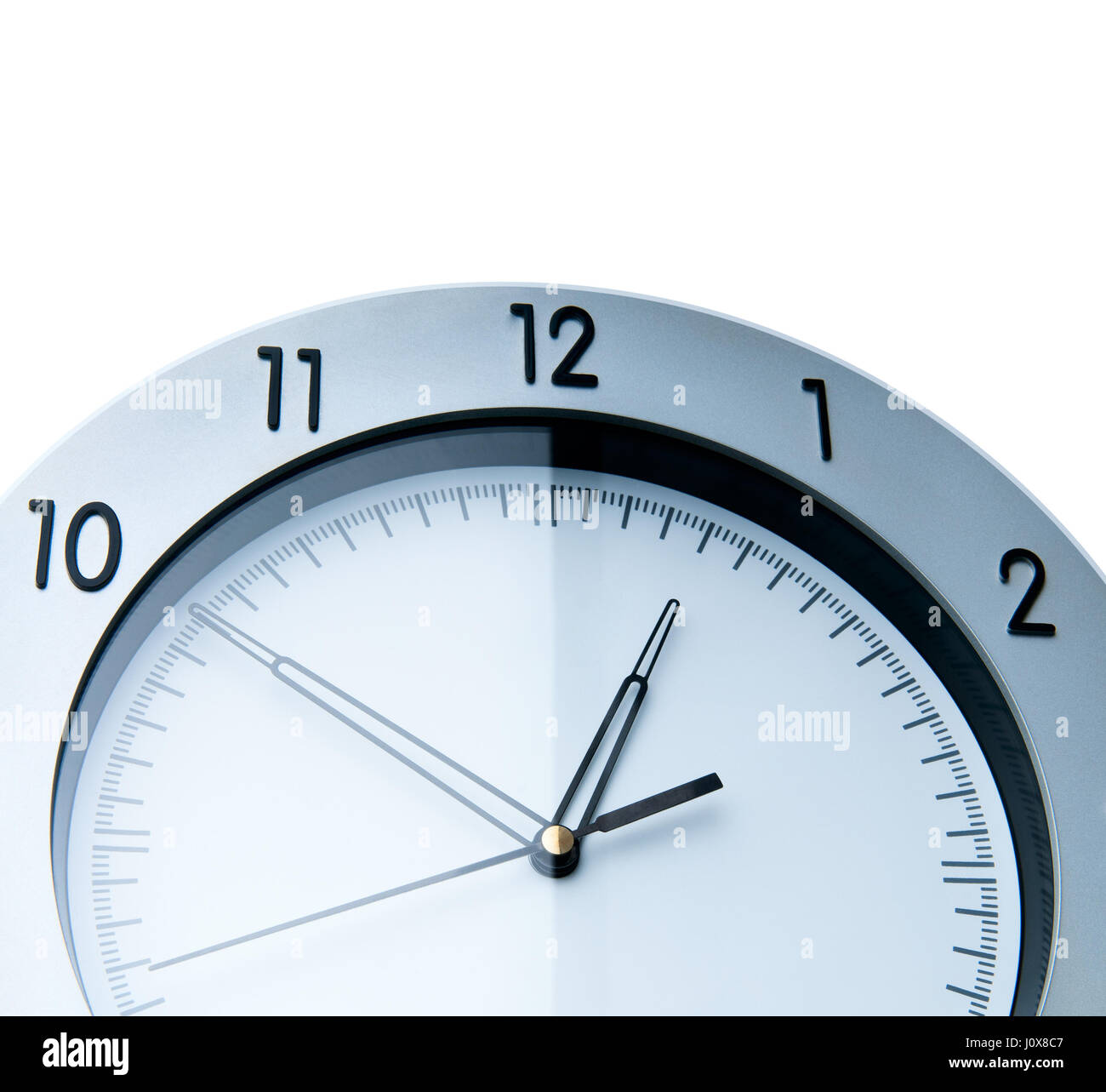 Wall Clock, isolated on white background Stock Photo - Alamy