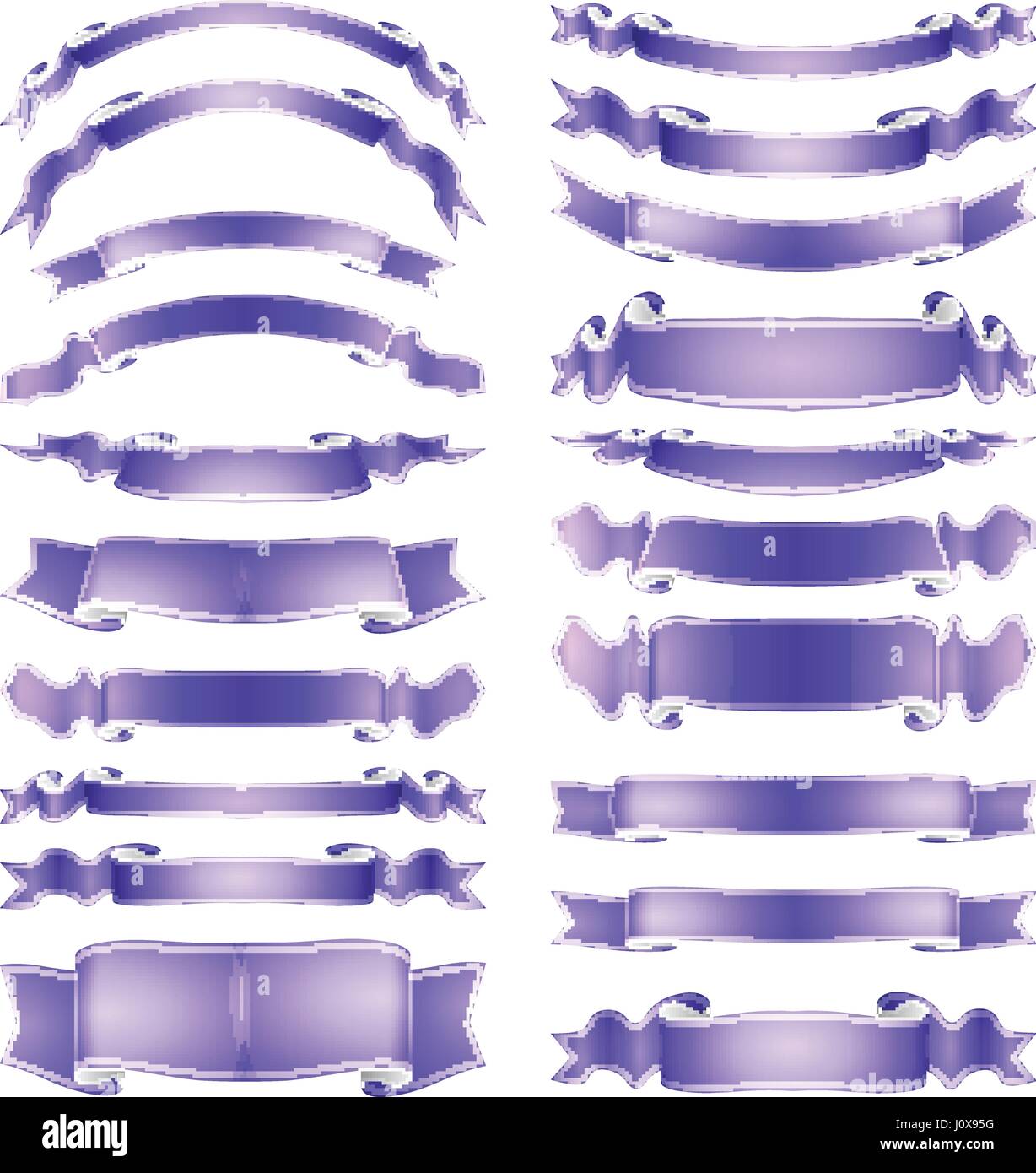 vector ribbons set Stock Vector Image & Art - Alamy