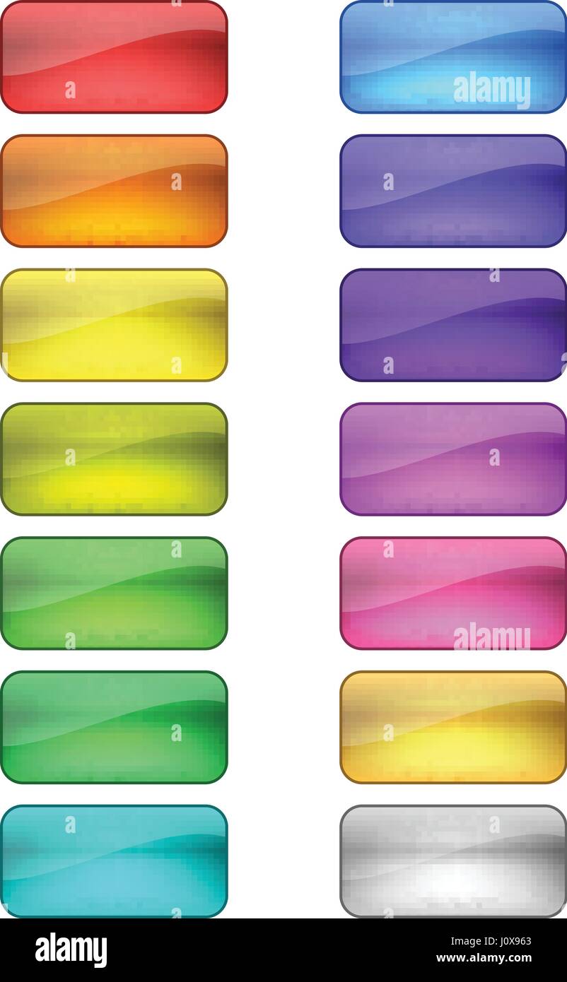 vector web buttons set Stock Vector Image & Art - Alamy
