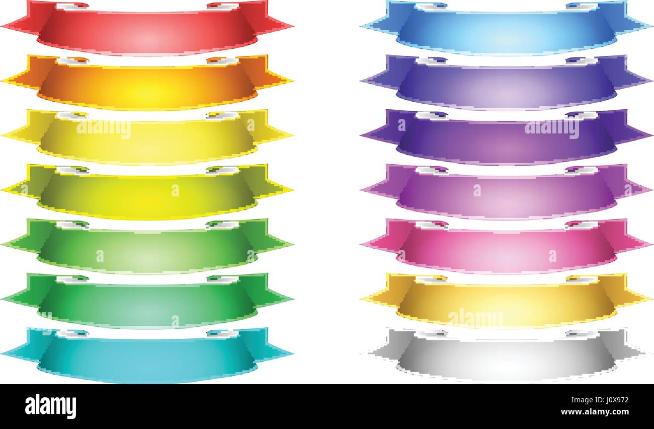 vector ribbons set Stock Vector Image & Art - Alamy