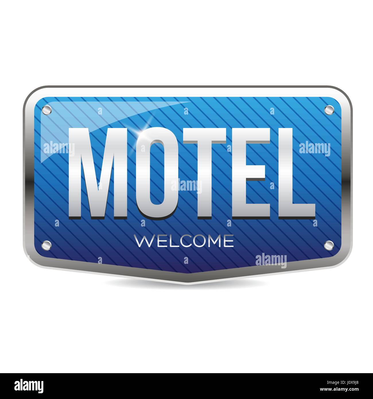 Motel retro sign vector Stock Vector