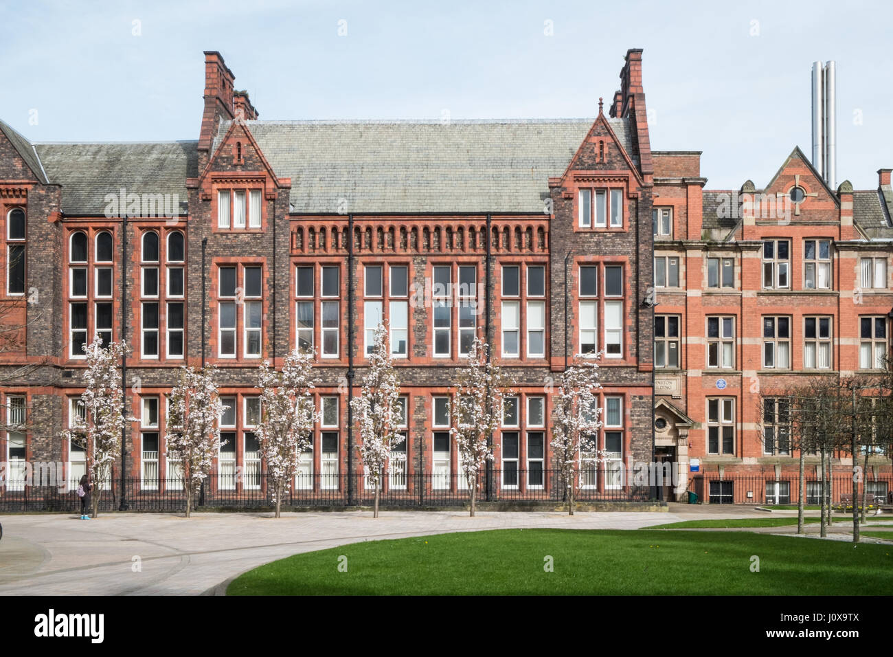 Liverpool University,Harrison Hughes,Building,faculty,Liverpool,Merseyside,England,UNESCO,World Heritage City,City,Northern,North,England,English,UK. Stock Photo