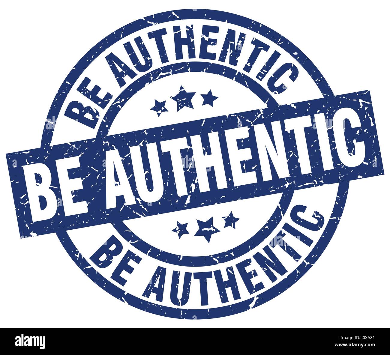 be authentic blue round grunge stamp Stock Vector Image & Art - Alamy