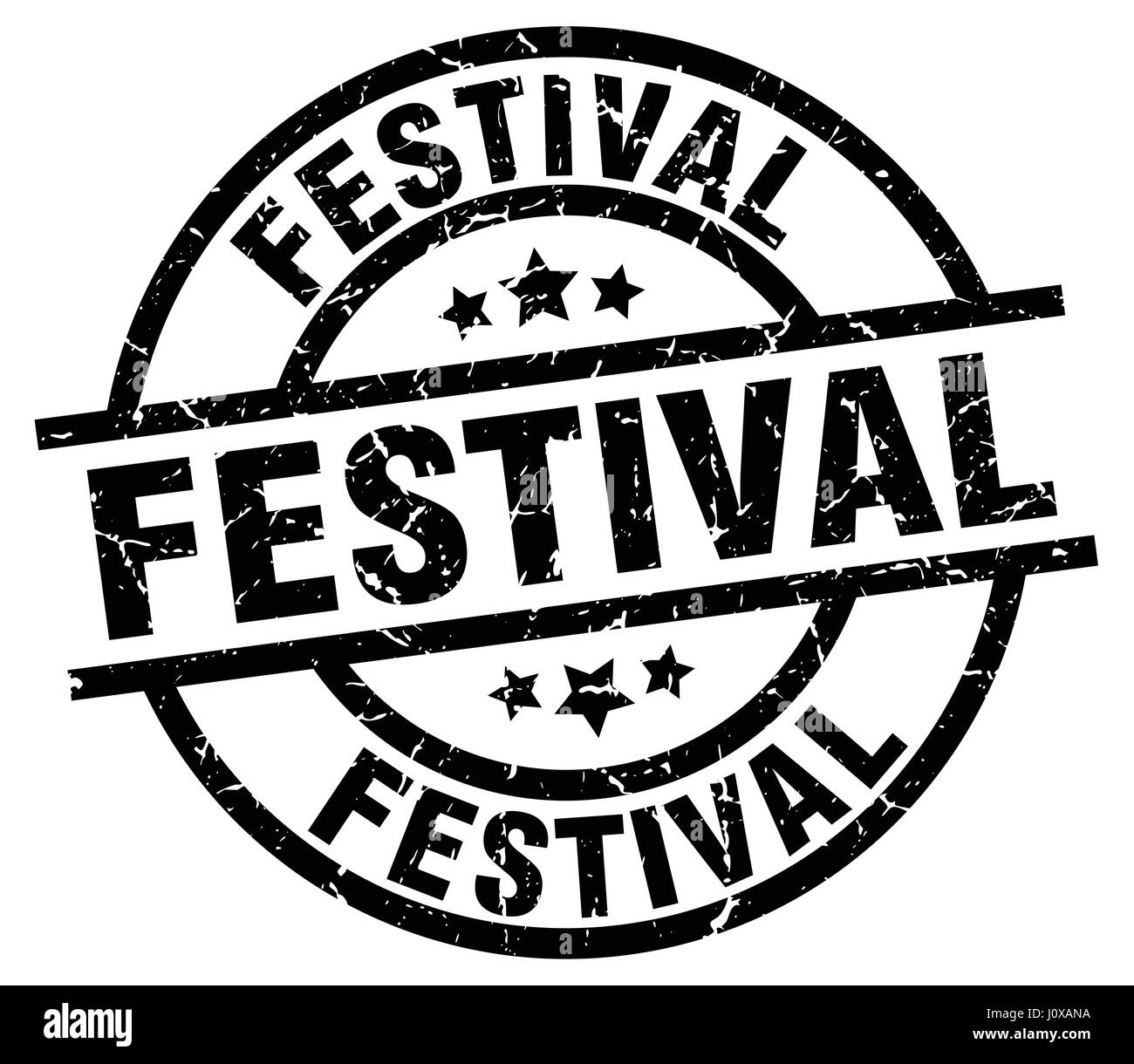 festival round grunge black stamp Stock Vector Image & Art - Alamy