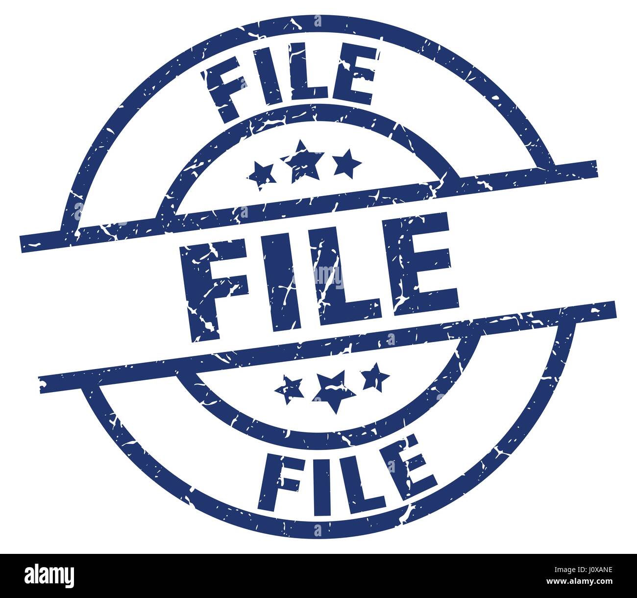 file blue round grunge stamp Stock Vector Image & Art - Alamy