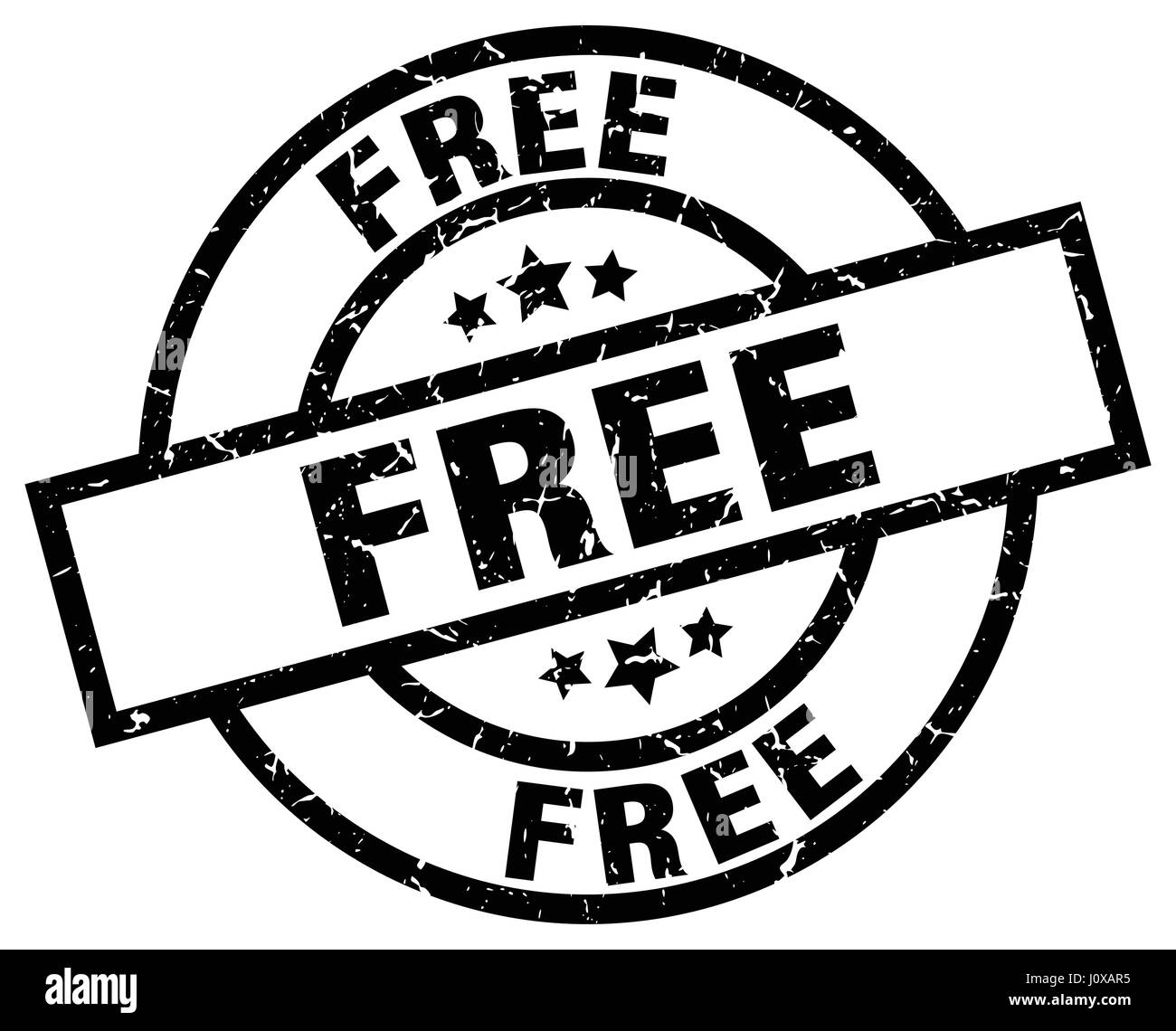 free round grunge black stamp Stock Vector Image & Art - Alamy