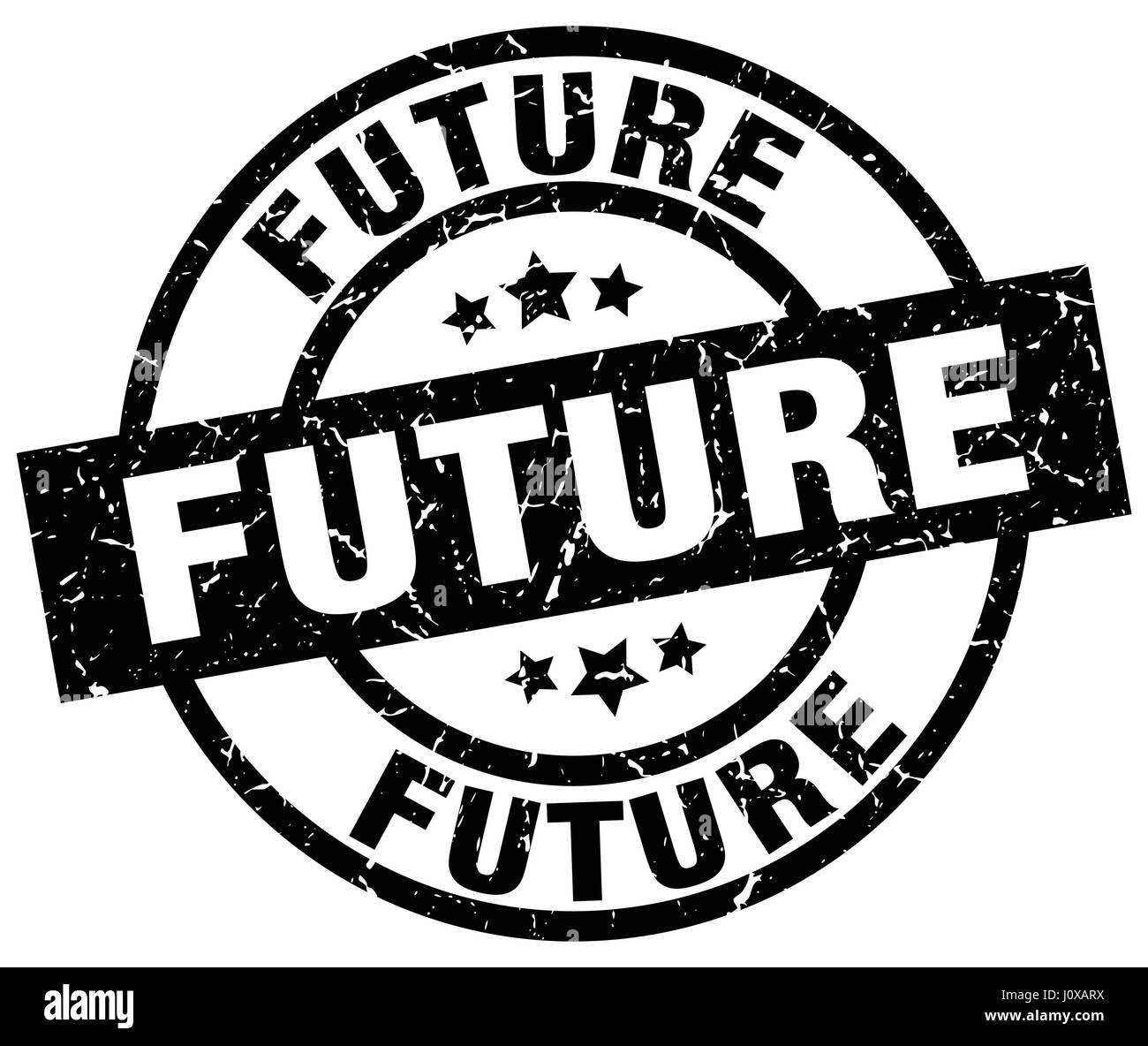 future round grunge black stamp Stock Vector Image & Art - Alamy