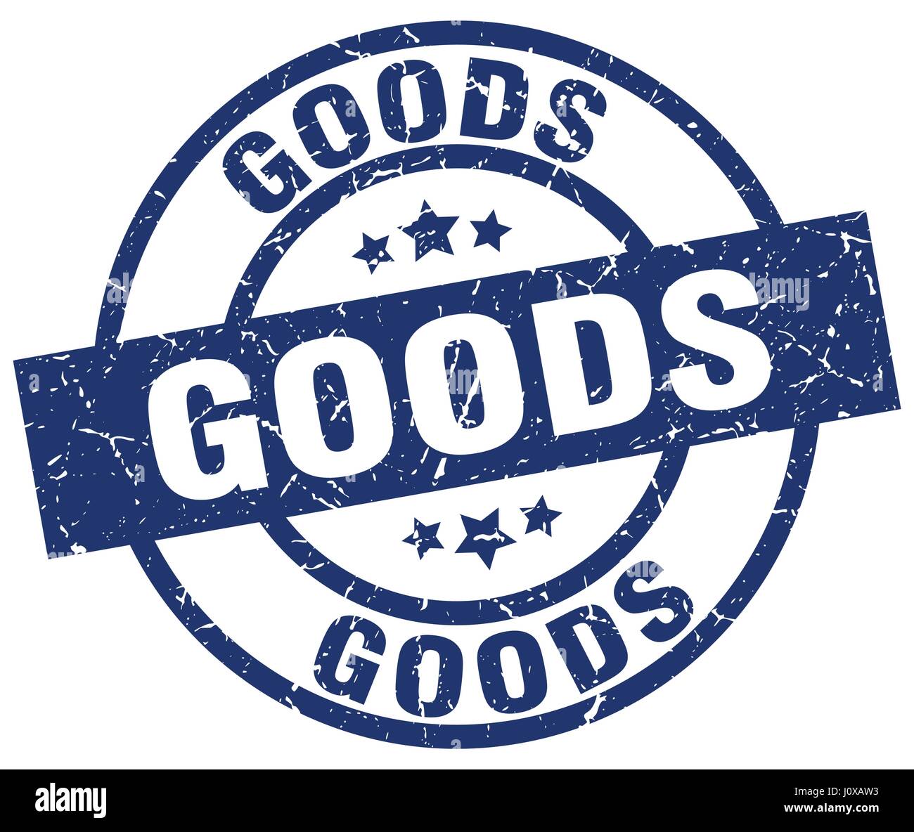 goods blue round grunge stamp Stock Vector Image & Art - Alamy