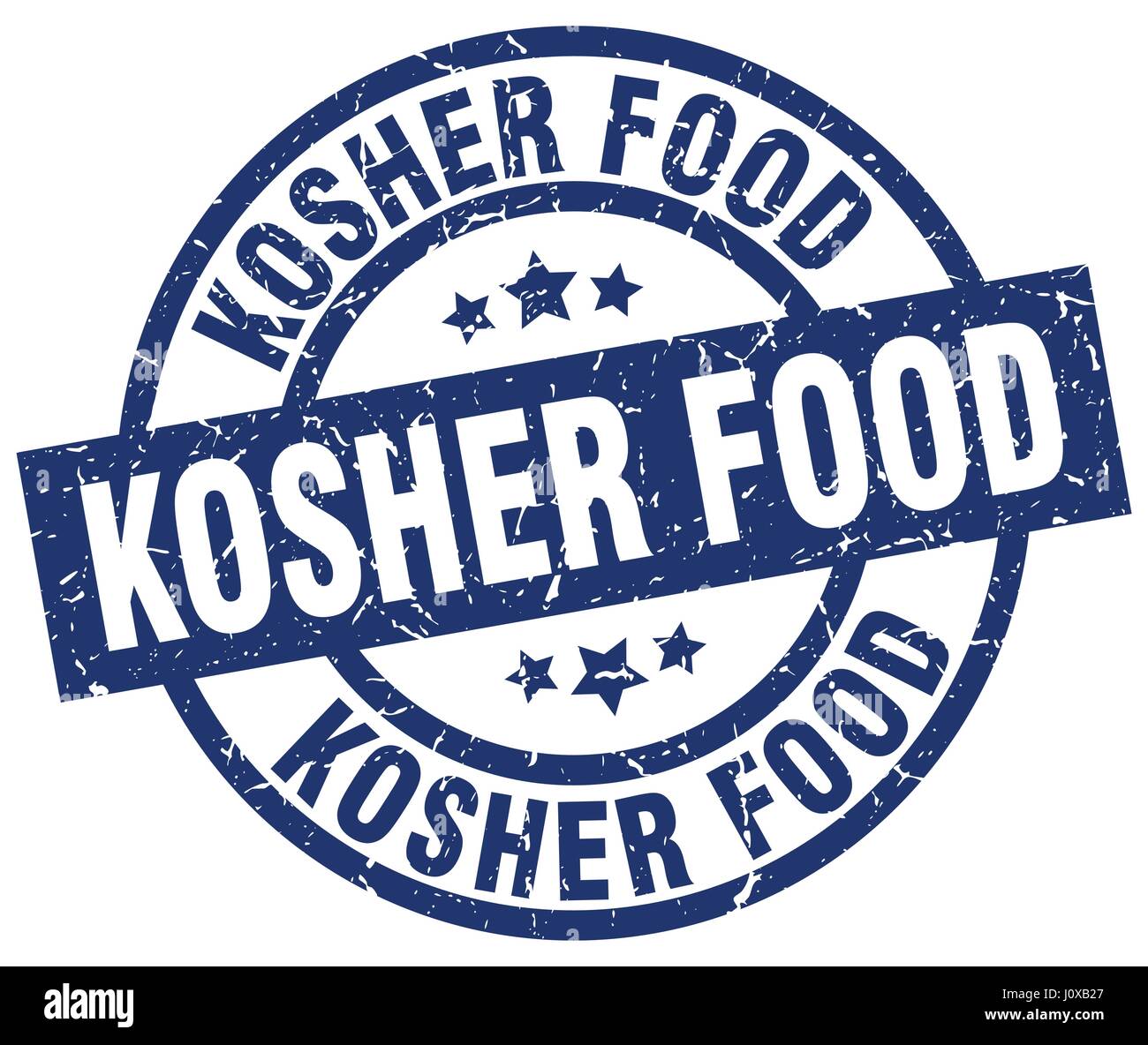 kosher food blue round grunge stamp Stock Vector Image & Art - Alamy