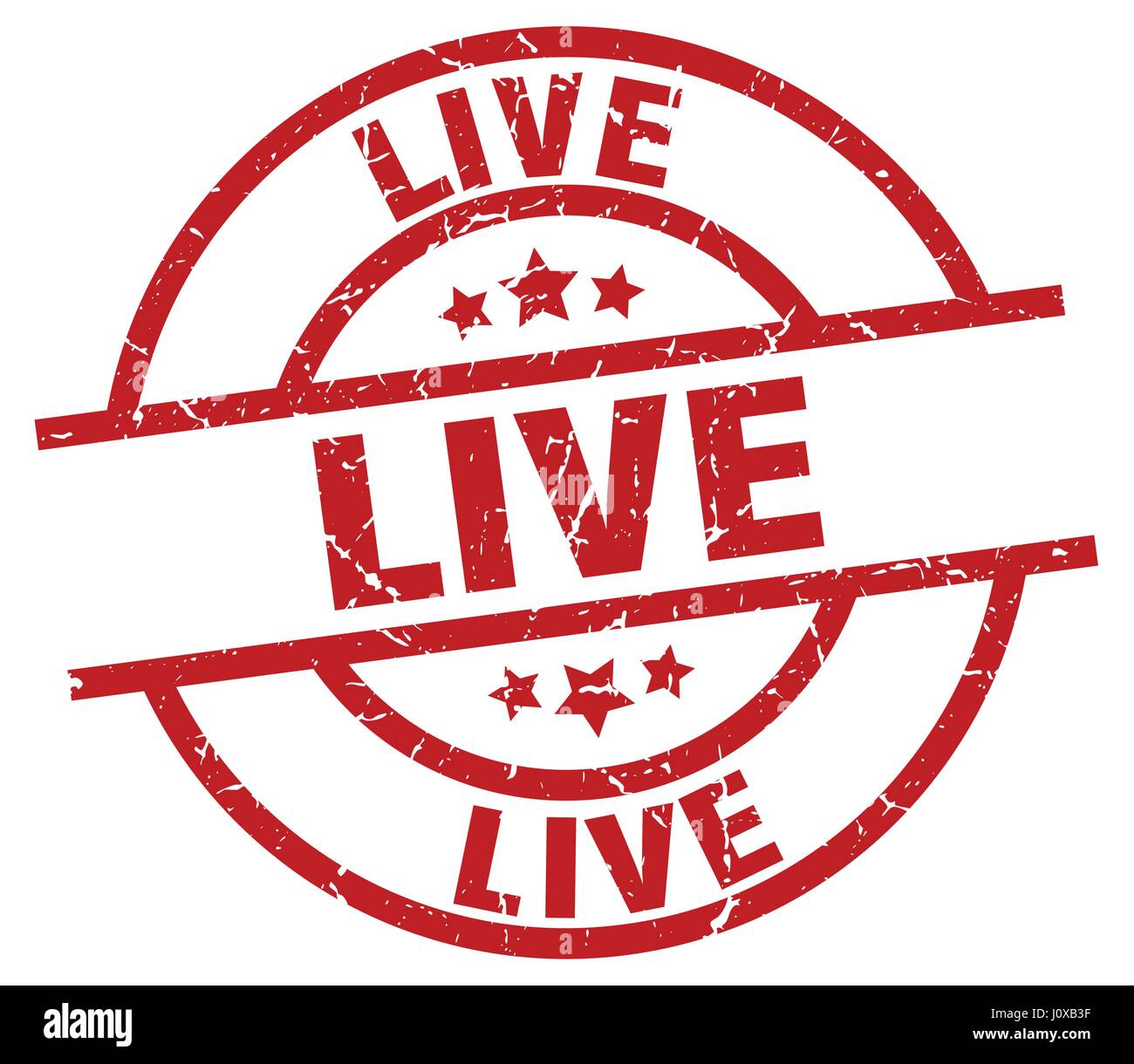 live round red grunge stamp Stock Vector Image & Art - Alamy