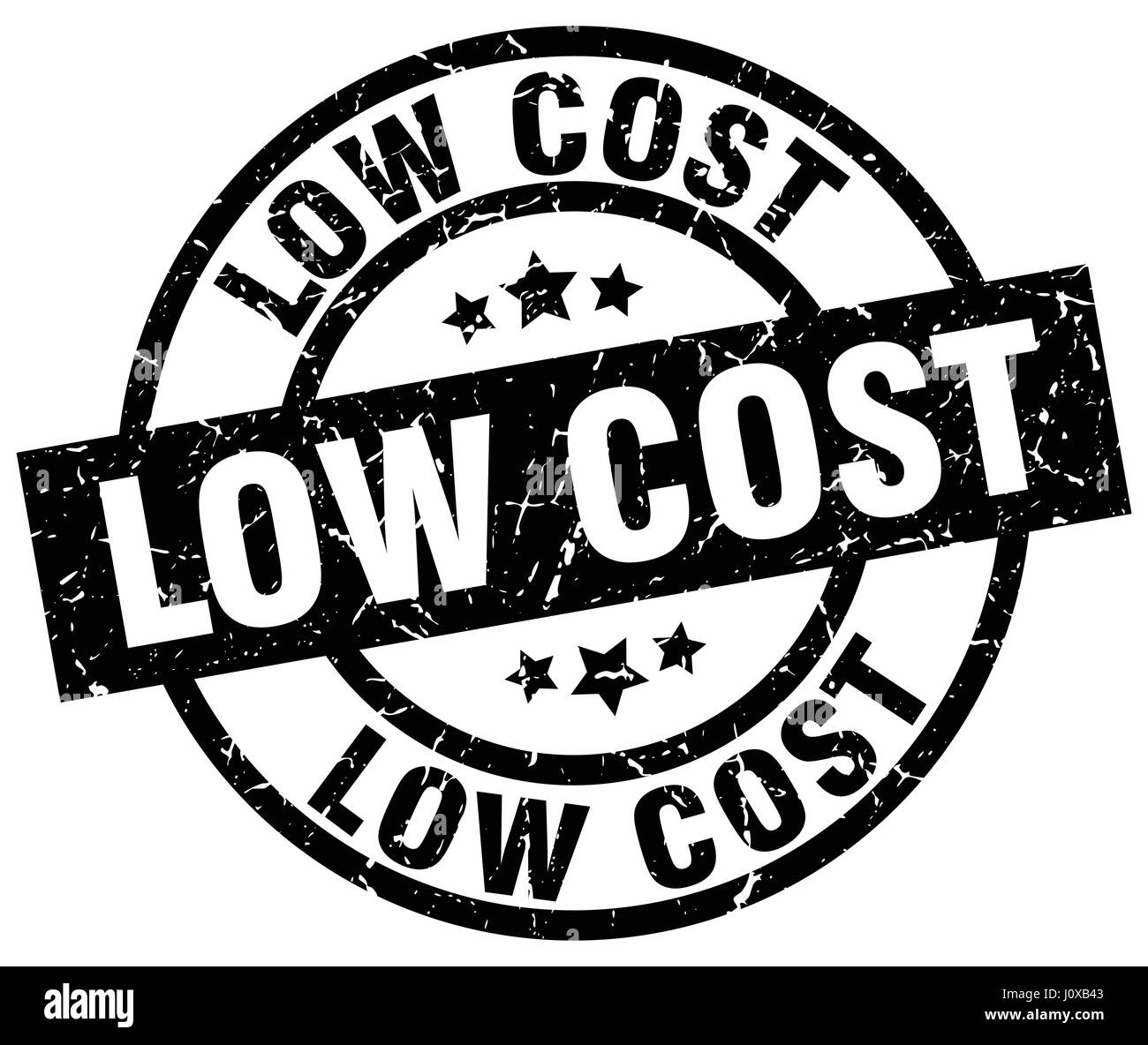 low cost round grunge black stamp Stock Vector Image & Art - Alamy