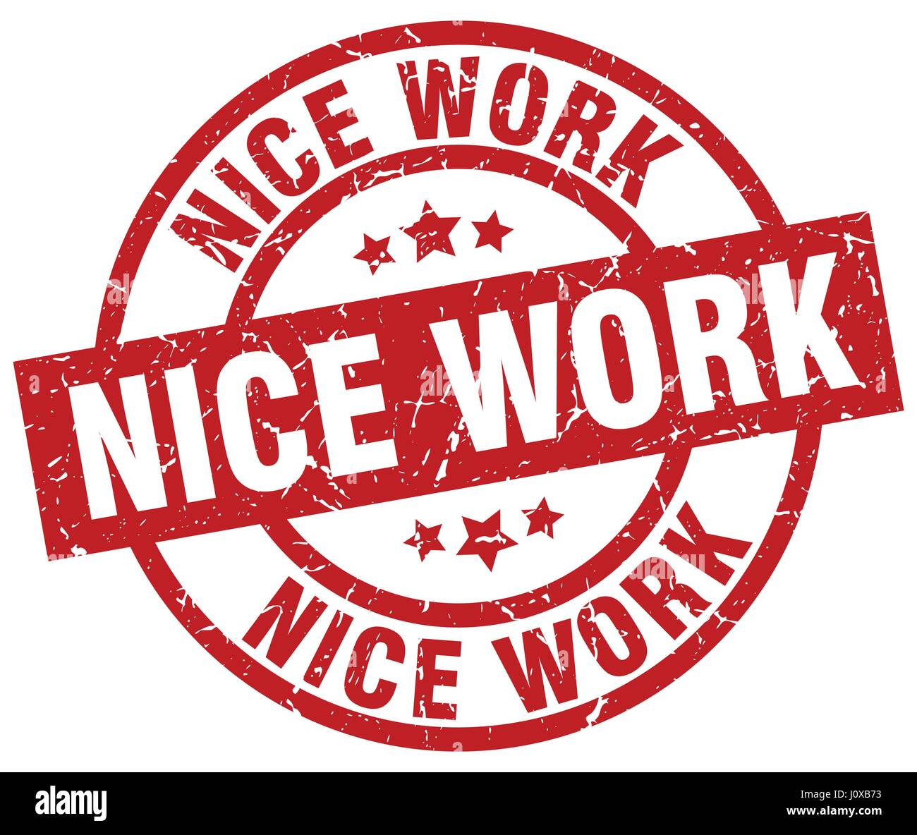 Nice Work Red nice work round red grunge stamp Stock Vector Image & Art - Alamy