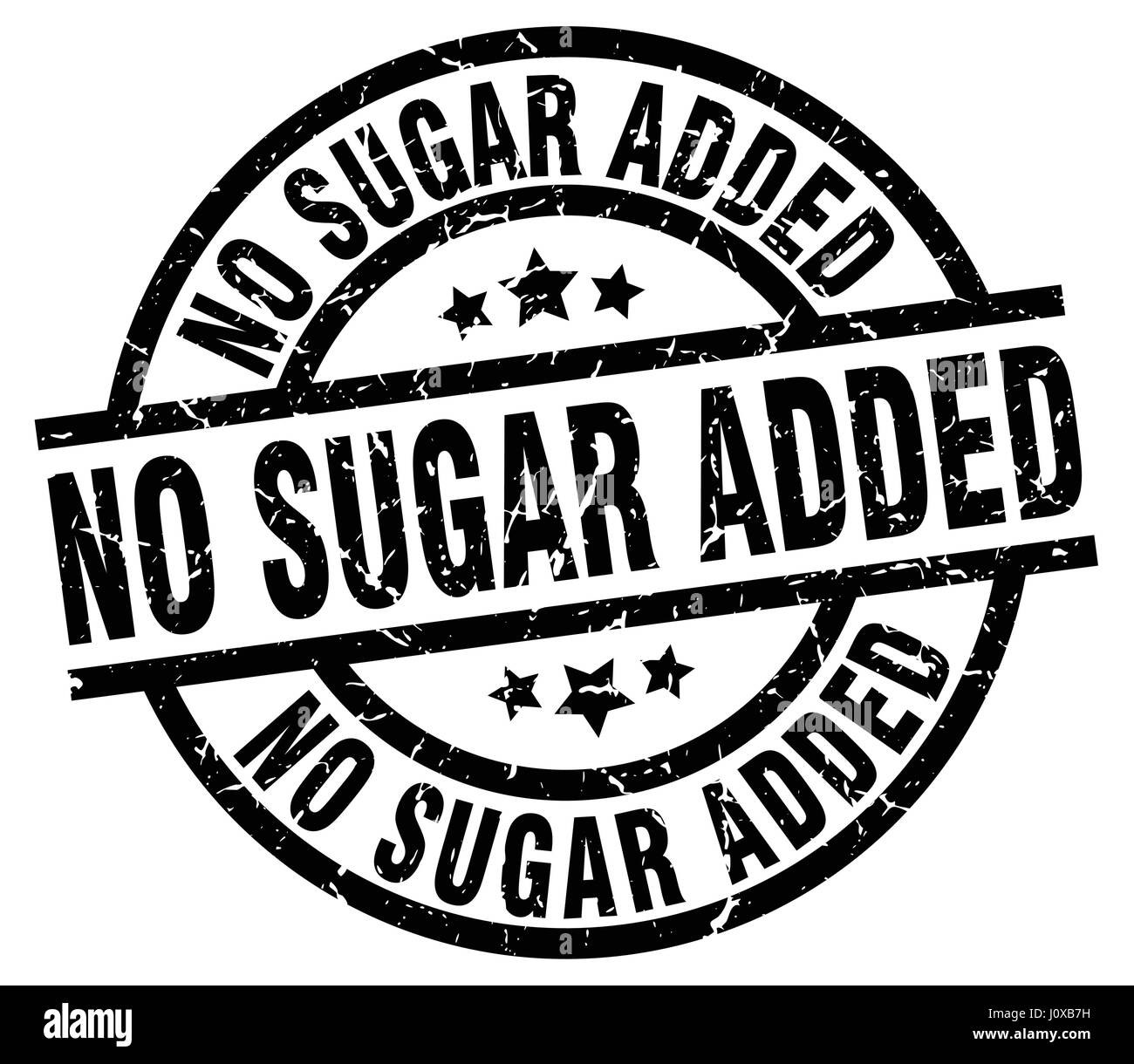 no sugar added round grunge black stamp Stock Vector Image & Art Alamy