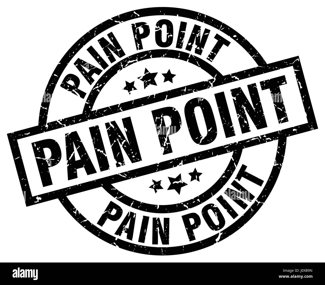 pain point round grunge black stamp Stock Vector Image & Art - Alamy