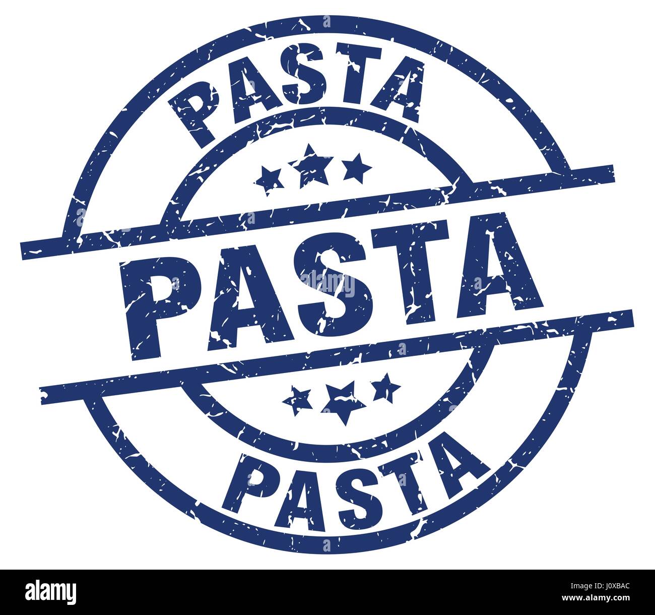 pasta blue round grunge stamp Stock Vector Image & Art - Alamy