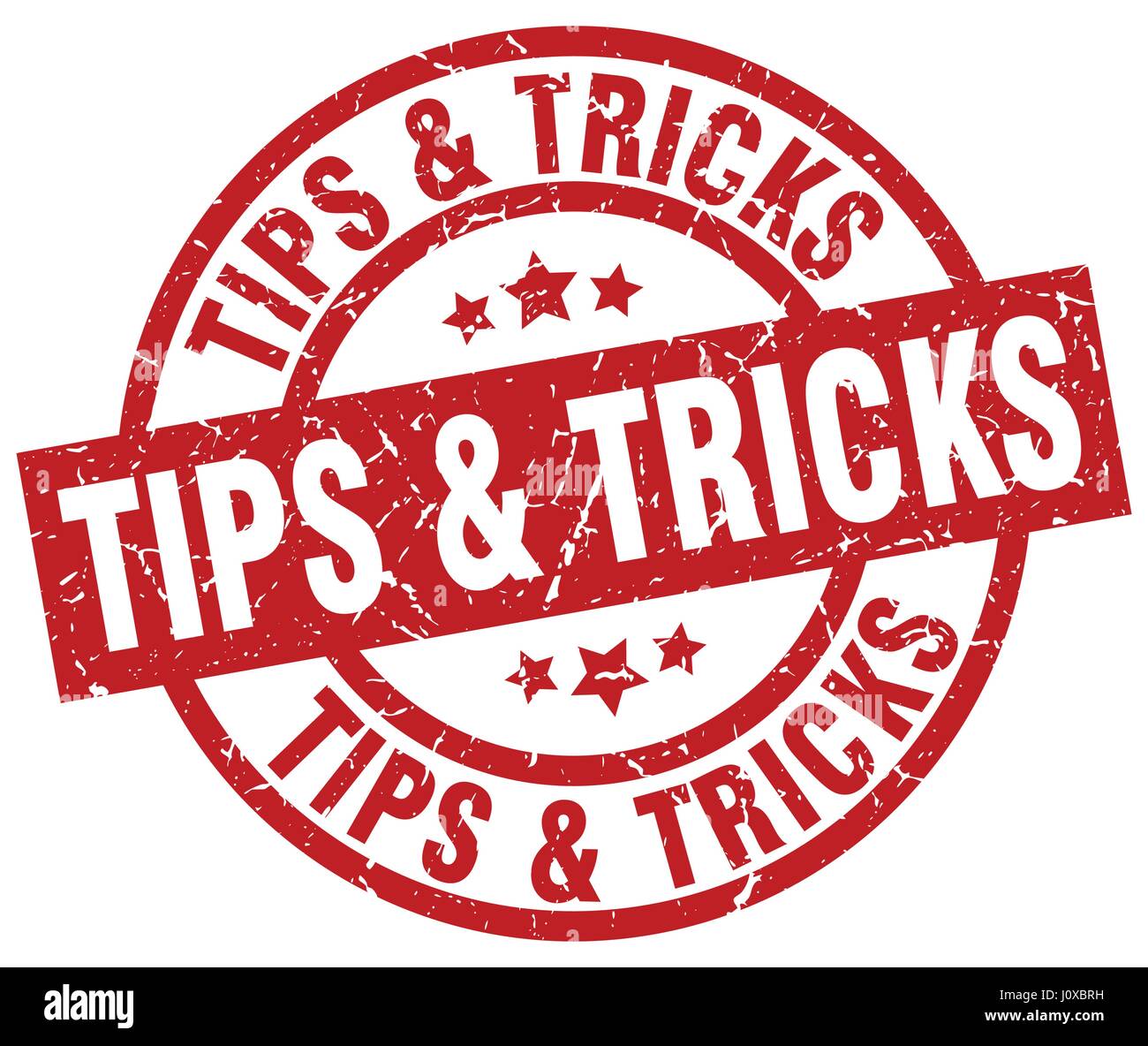 tips & tricks round red grunge stamp Stock Vector Image & Art - Alamy