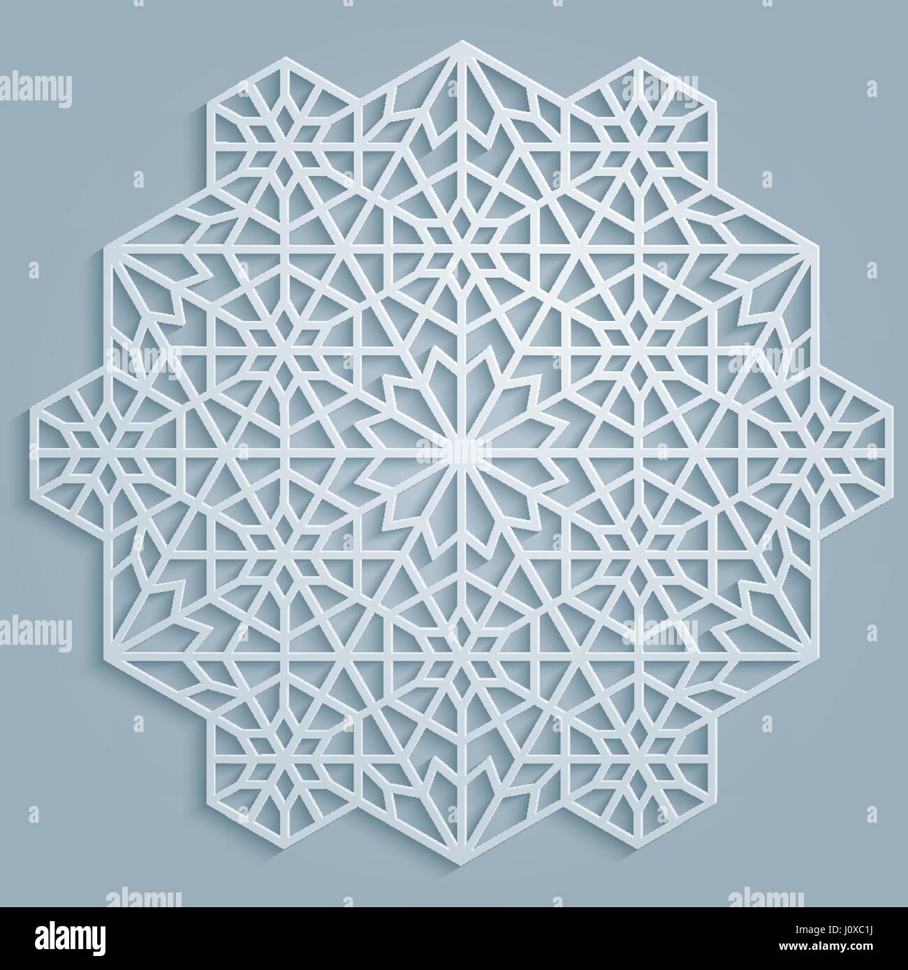 Geometric classic round arabic pattern Stock Vector Image & Art - Alamy