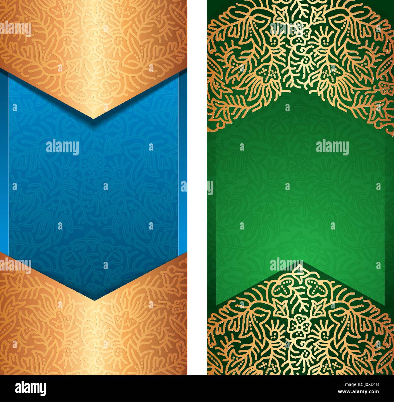 vector floral pattern ornament greeting card template Stock Vector ...