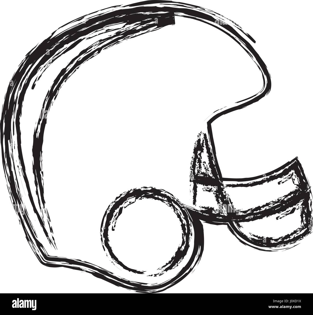 Football helmet vector sketch hi-res stock photography and images - Alamy