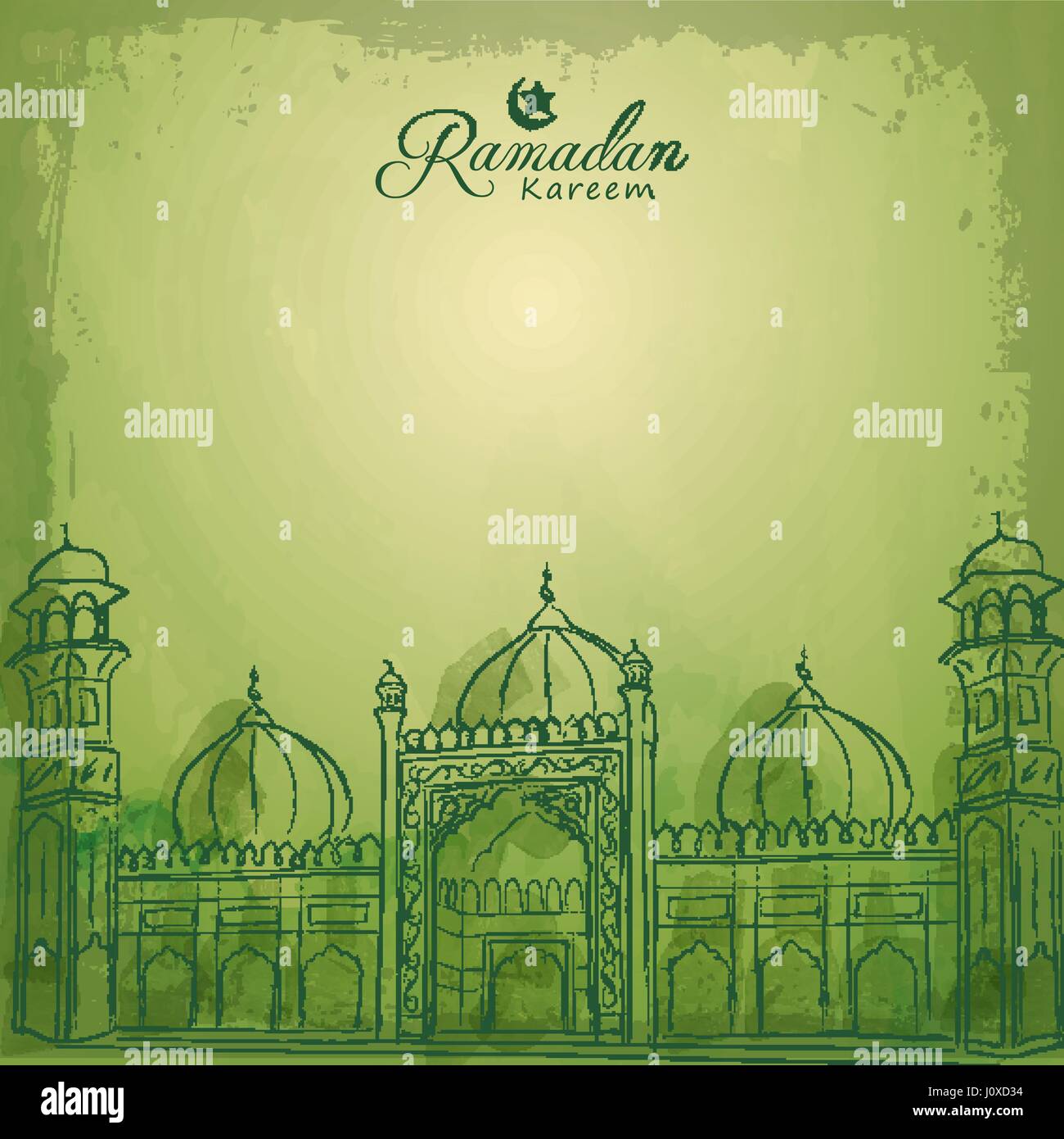 Ramadan Kareem Islamic Greeting Banner Background Stock Vector Image Art Alamy
