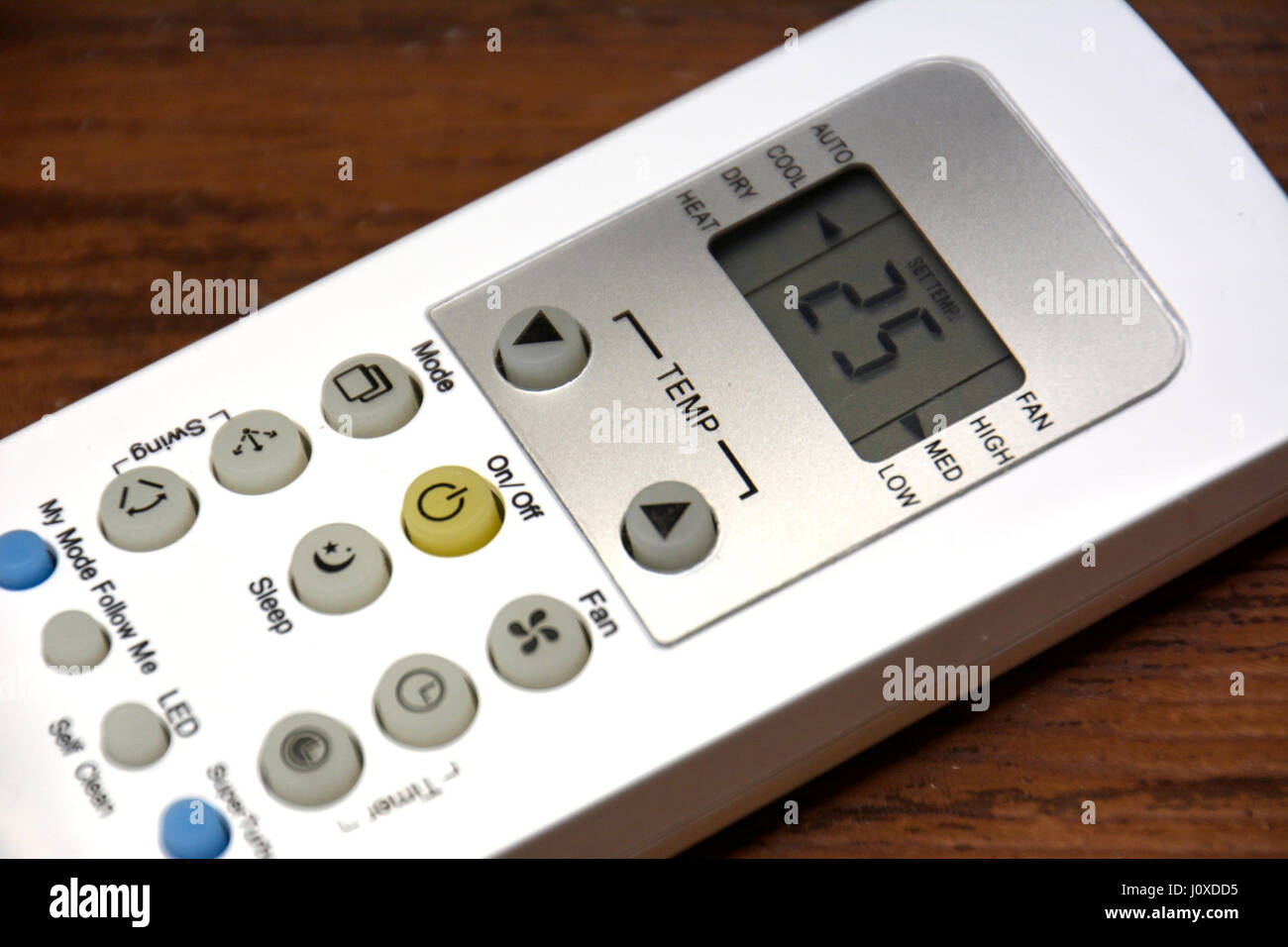 Air Conditioner Remote Control Stock Photo