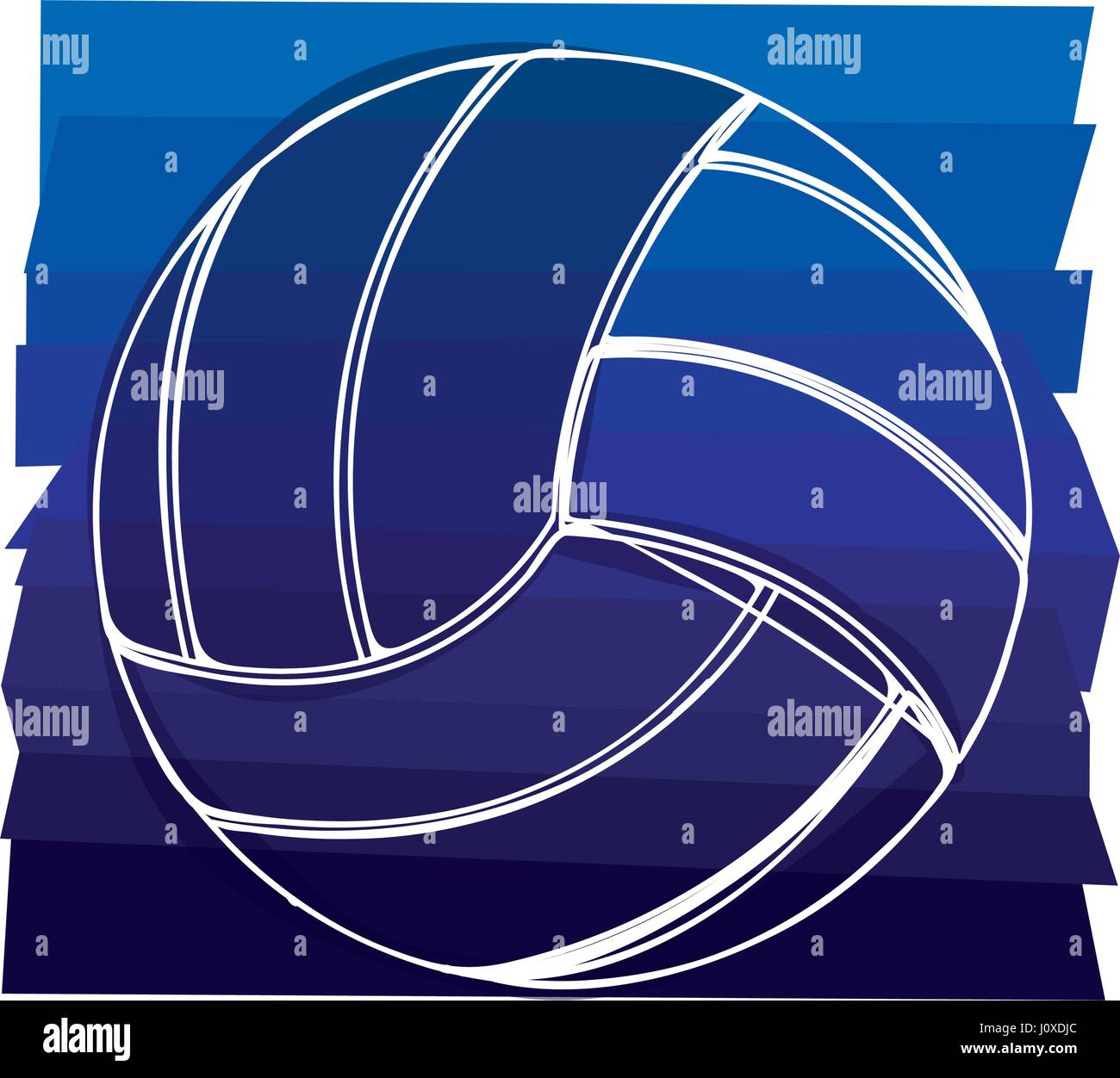 Volleyball Player Vector Silhouette Background High Resolution Stock
