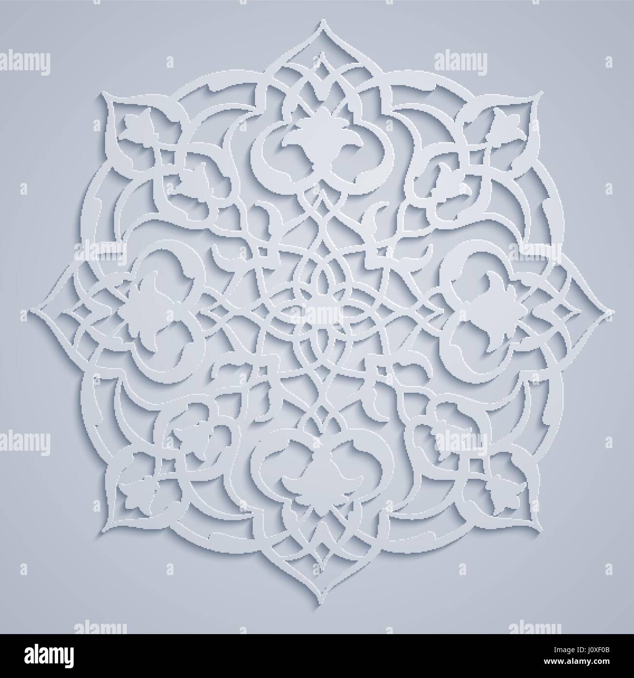 Arabic round ornament pattern Stock Vector Image & Art - Alamy