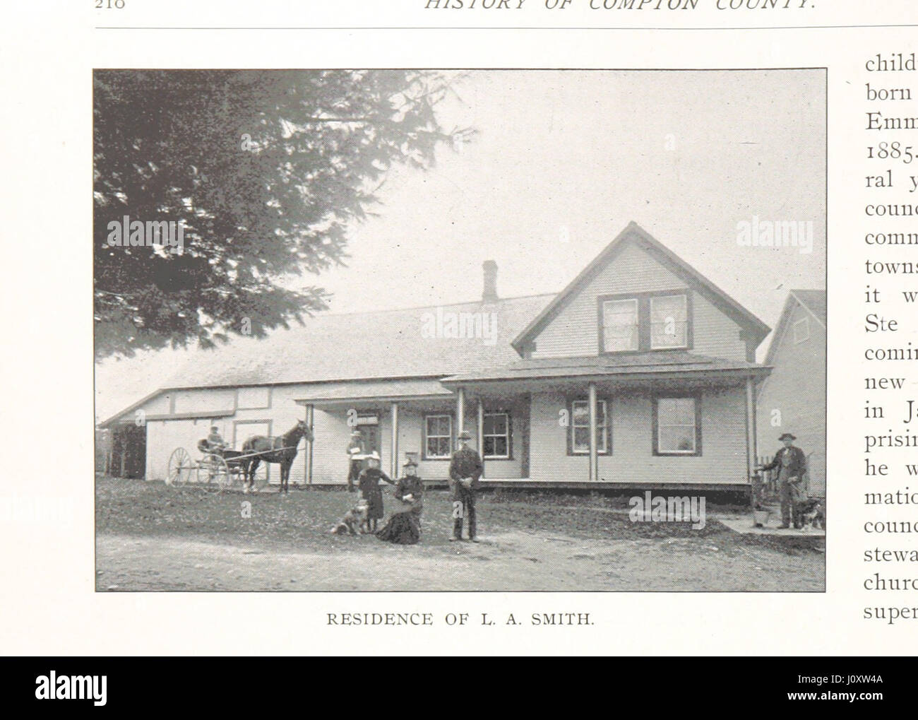 This work covers the history of Compton County, Eastern Townships, and Sherbrooke County, highlighting buildings, citizens, and four hundred family records. It includes biographical details on Hon. John Henry Pope by Hon. C. H. Mackintosh, along with two hundred illustrations. Stock Photo