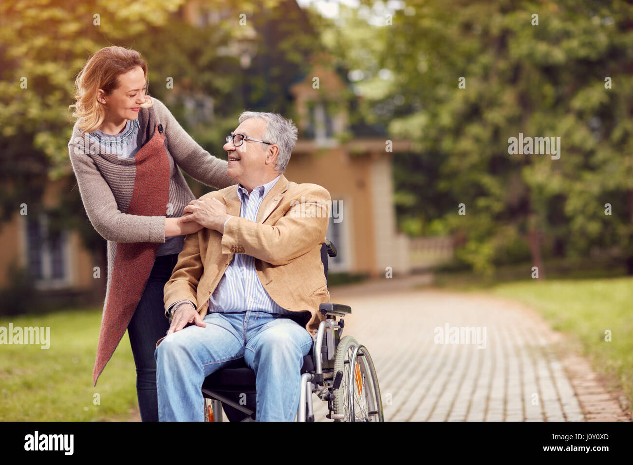 Visit old person care home outside hi-res stock photography and images ...