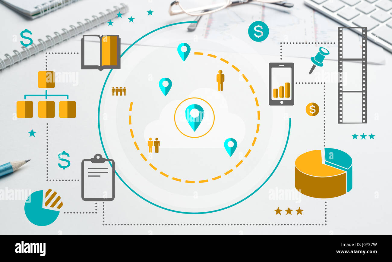 Wireless connection design Stock Photo - Alamy