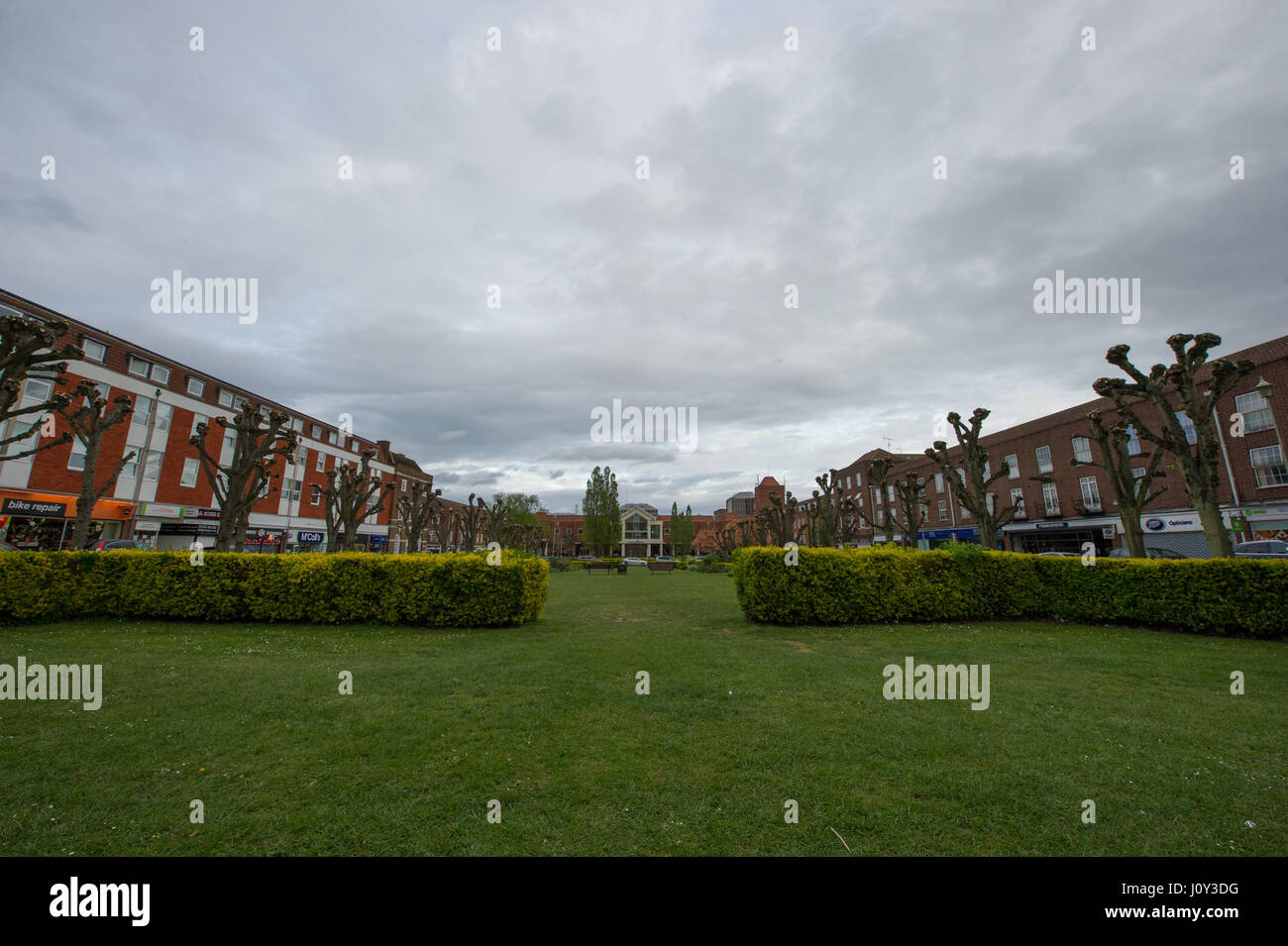 Welwyn Garden City centre view Stock Photo Alamy