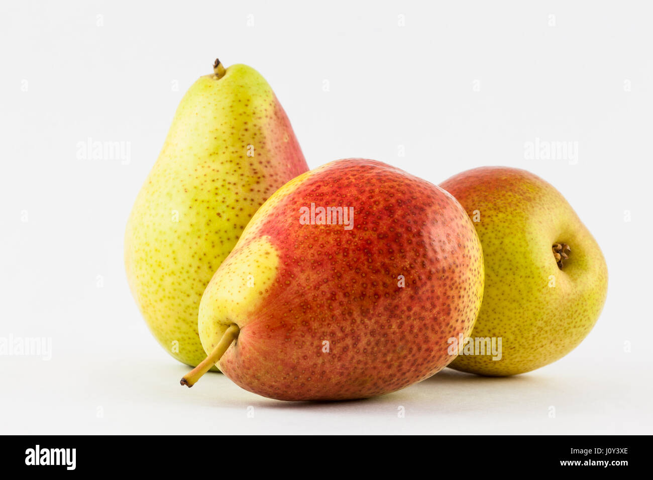 Pear (Pyrus communis) isolated in white background Stock Photo