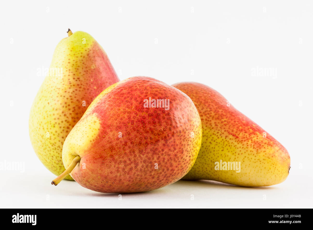 Pear (Pyrus communis) isolated in white background Stock Photo
