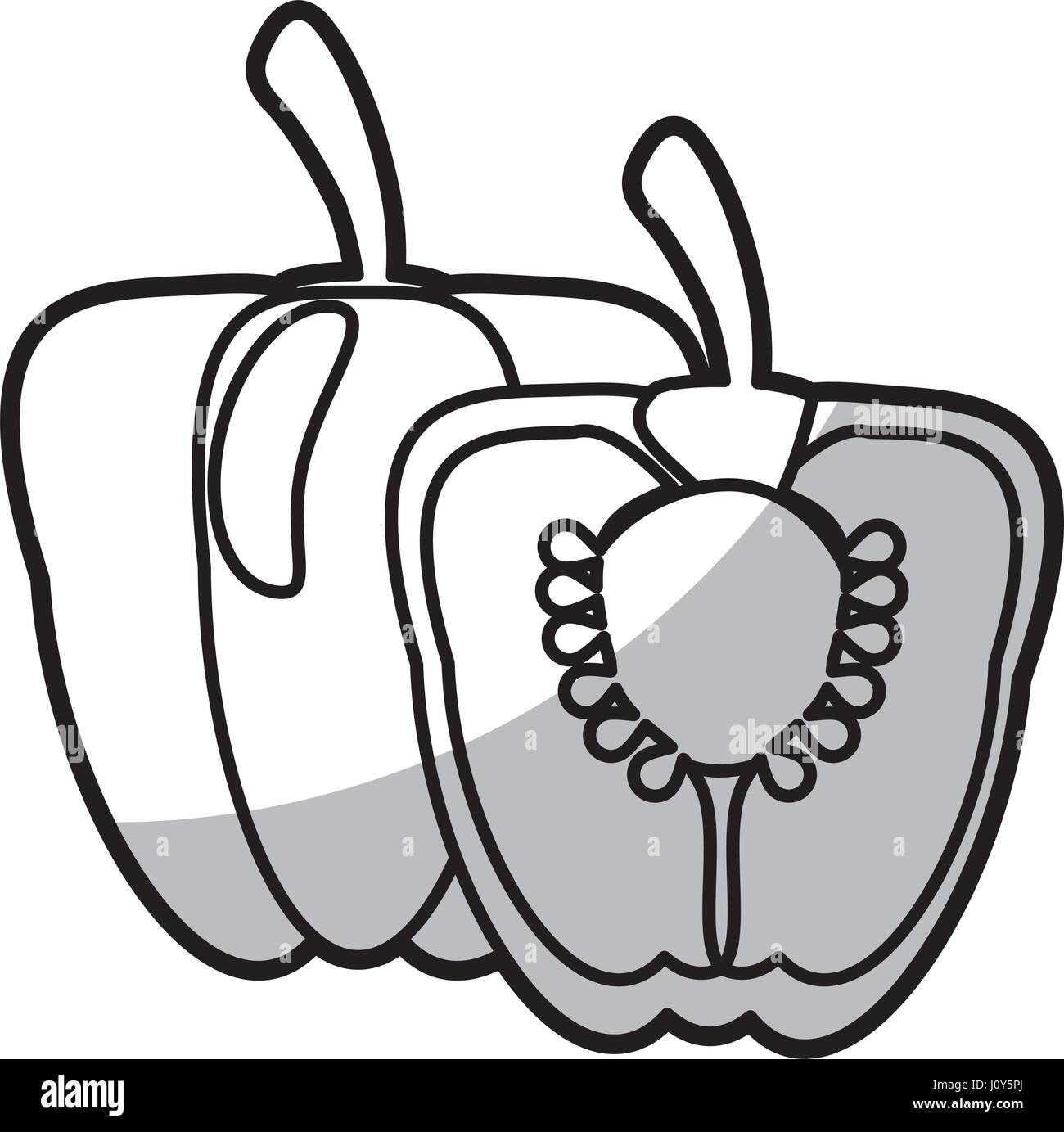 wallpapers How To Draw A Pepper Cut In Half https www alamy com stock photo pepper half nutrition food shadow 138280202 html