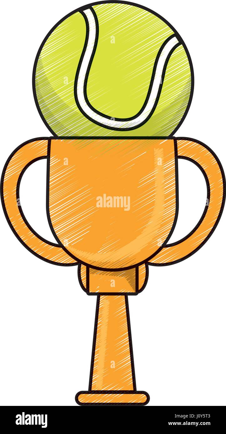 Drawing Winner Cup Trophy Prize High Resolution Stock Photography and