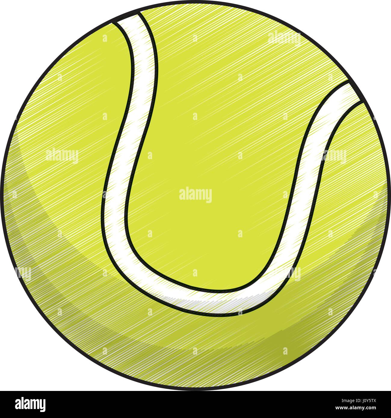 drawing tennis ball equipment Stock Vector Image & Art - Alamy