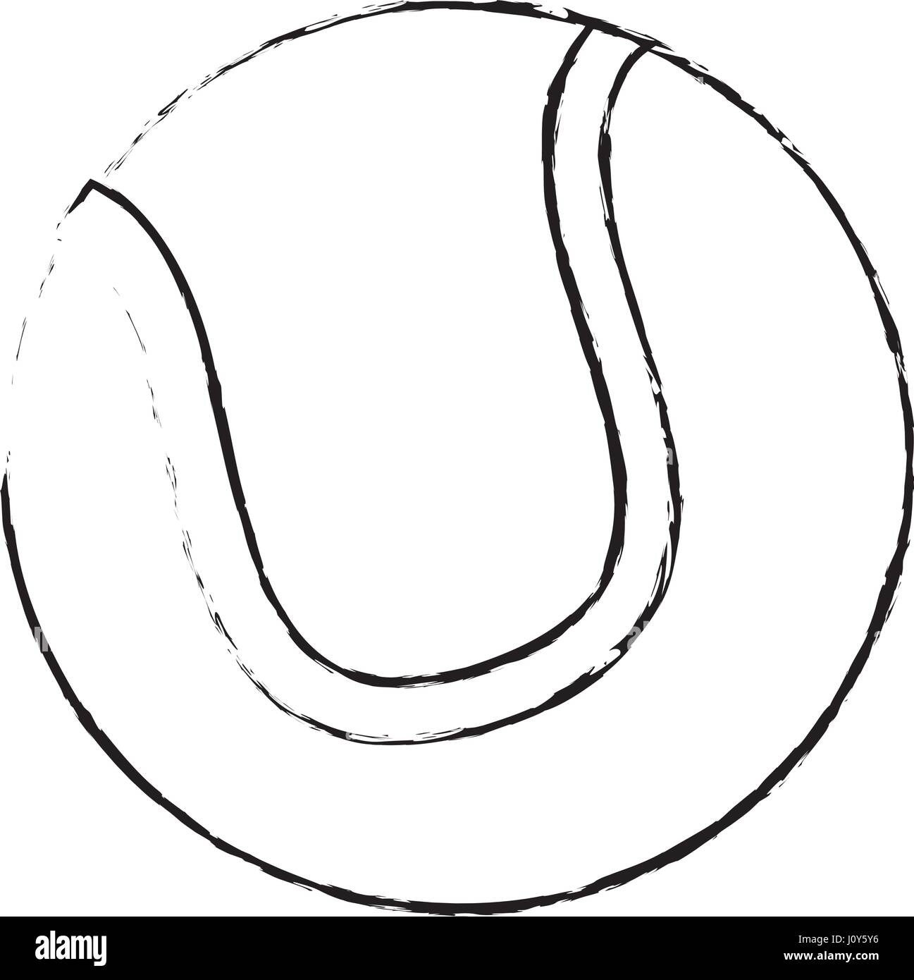 tennis sport ball image sketch Stock Vector Image & Art - Alamy