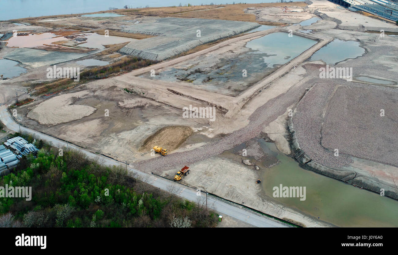 Old National Lead Plant Site along the Raritan River in Sayreville, New