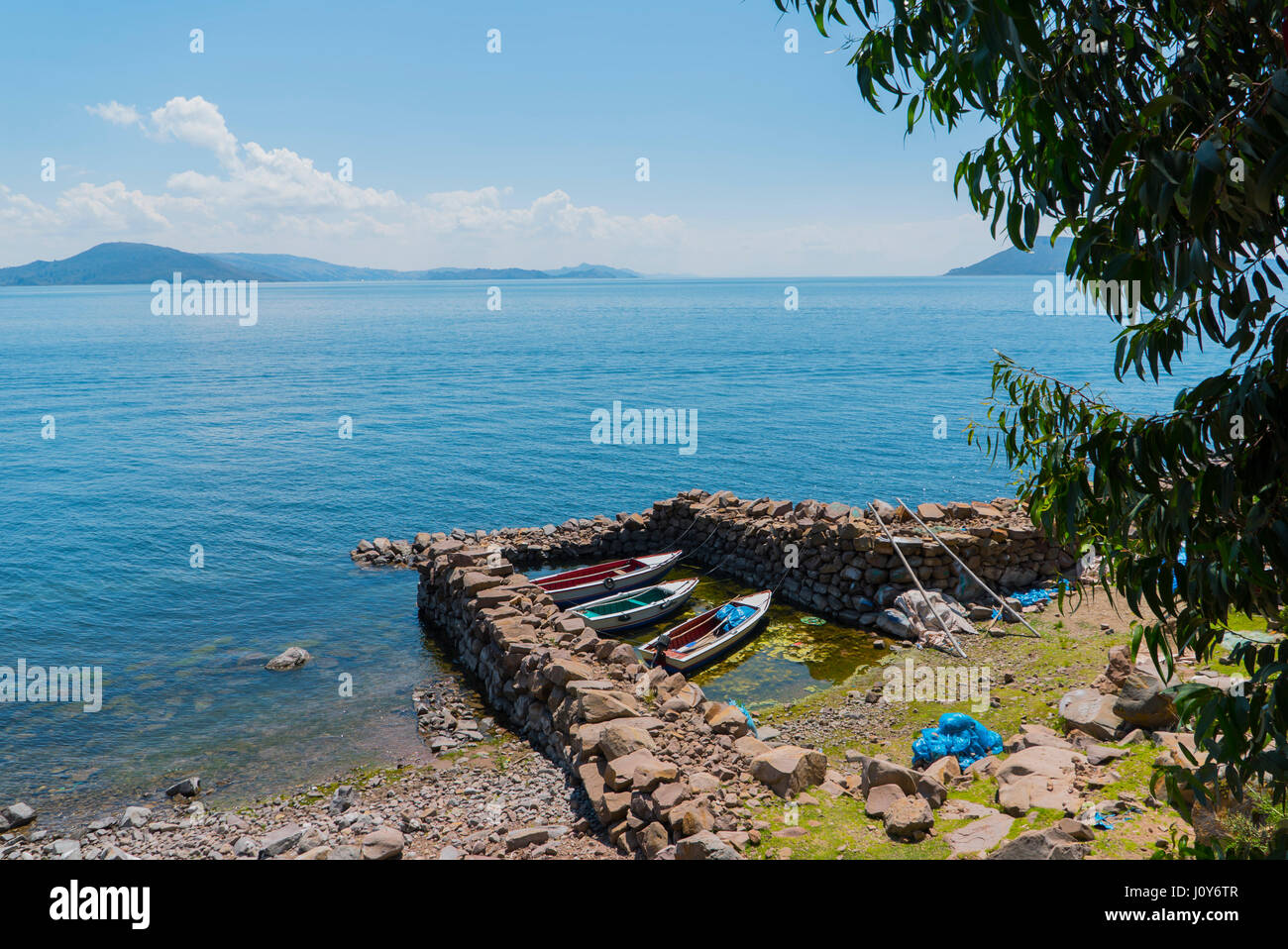 Lake titicaca Stock Photo