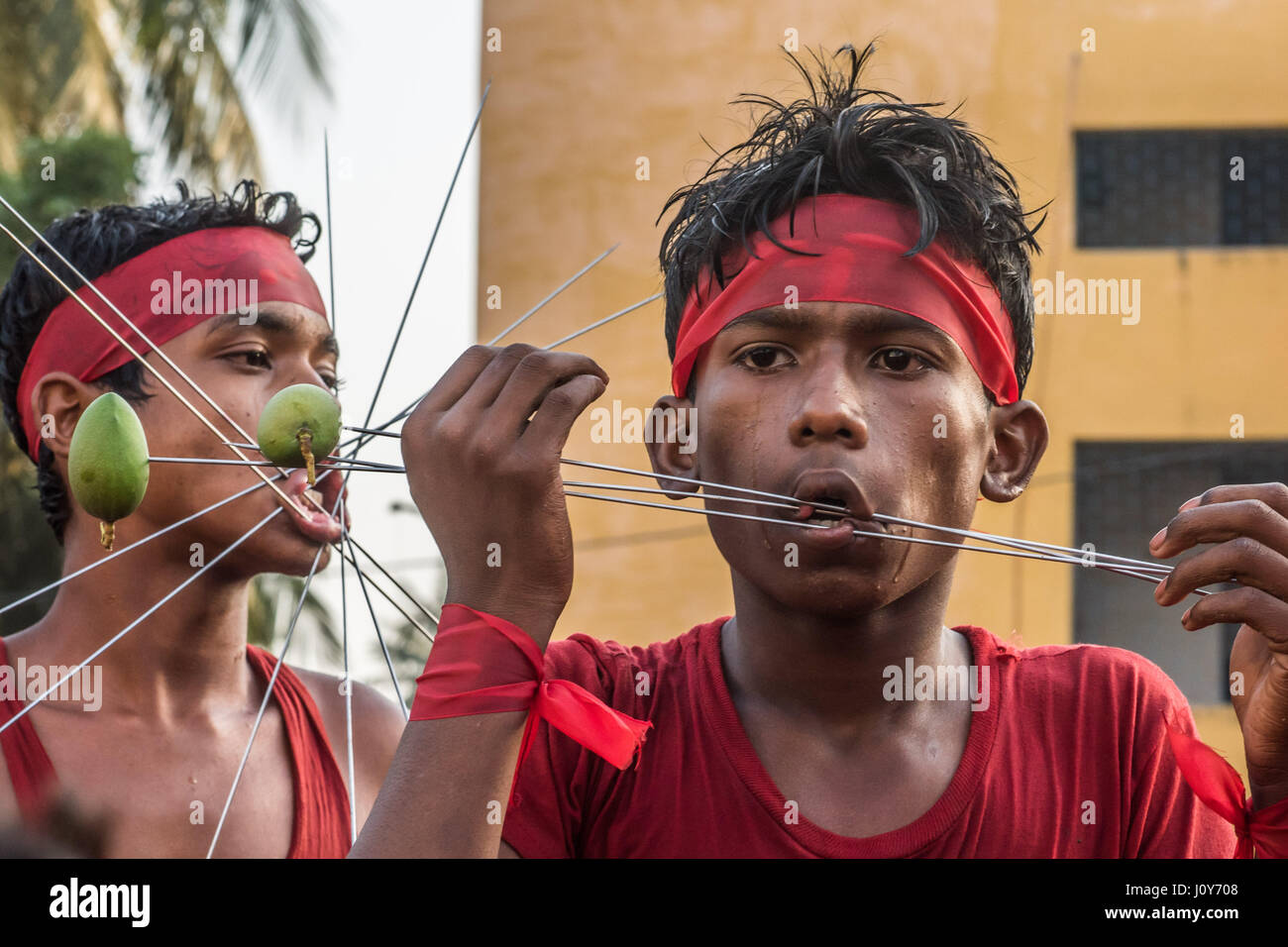 Ritual body piercing hi-res stock photography and images - Alamy