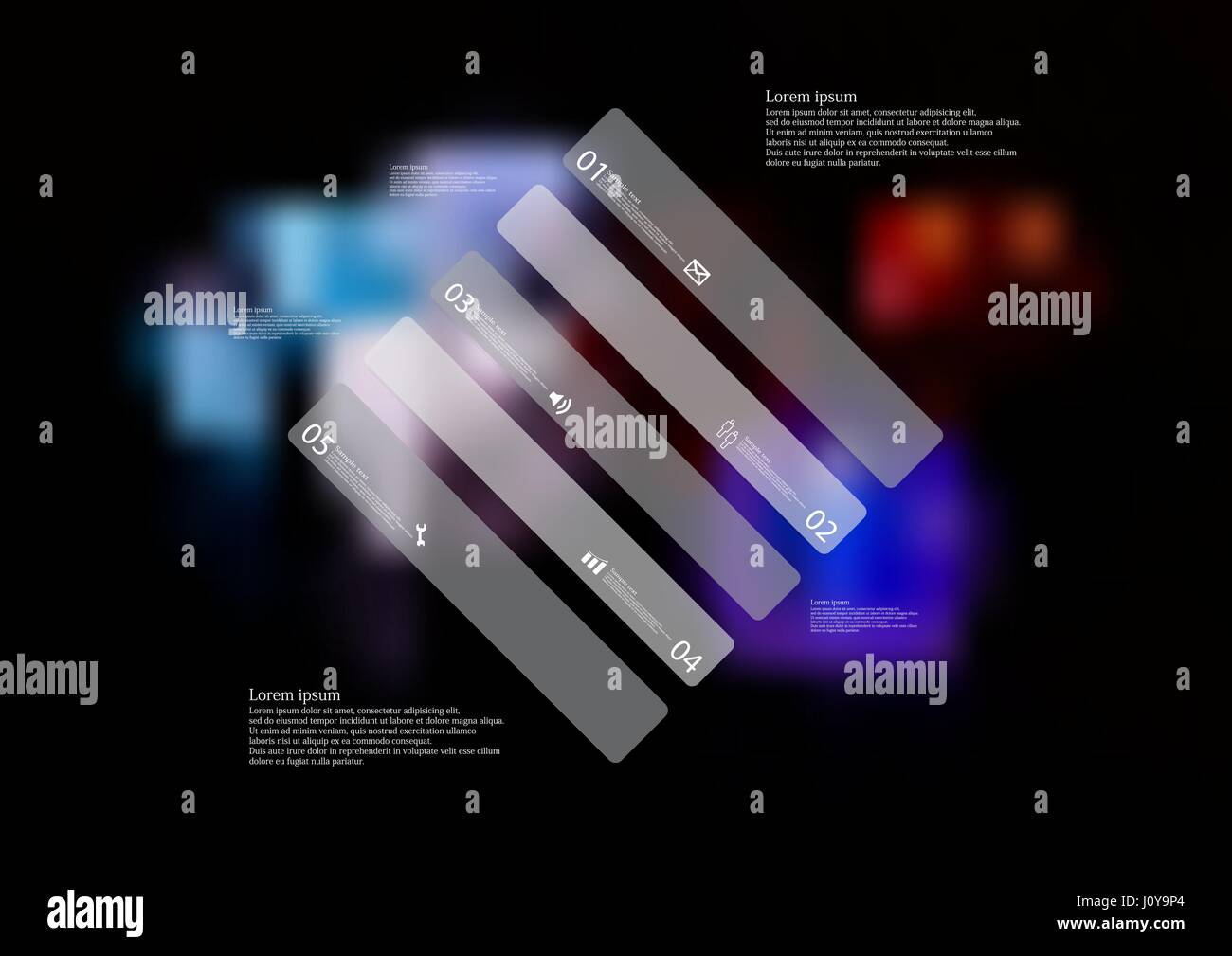 Illustration infographic template with motif of rhombus askew divided ...