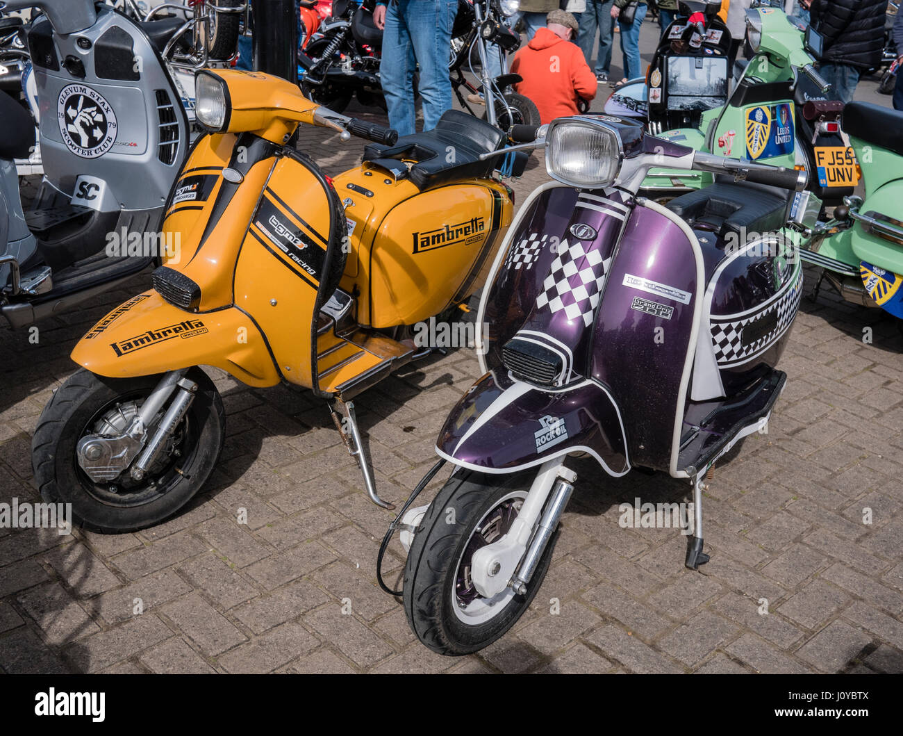 Scooters at the National Scooter Rally Easter 2017 based at the Spa