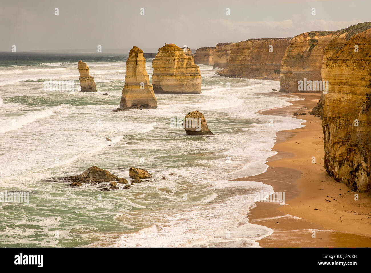 The Twelve Apostles on the Great Ocean Road, Victoria, Australia Stock Photo