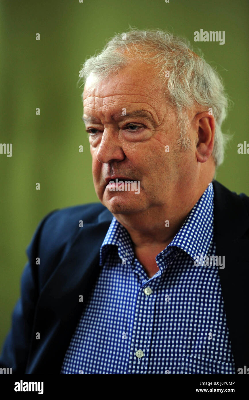 Acclaimed Scottish historian Professor Sir Tom Devine pictured at the  Edinburgh International Book Festival on the weekend he declared his  support for Scottish independence Stock Photo - Alamy