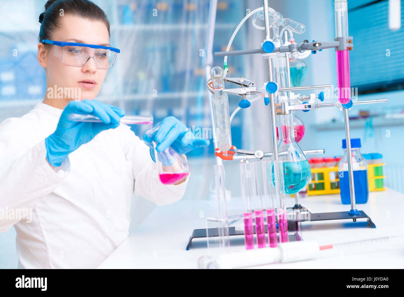 Attractive Scientists Working At The Lab Attractive Scientist Working In Laboratory