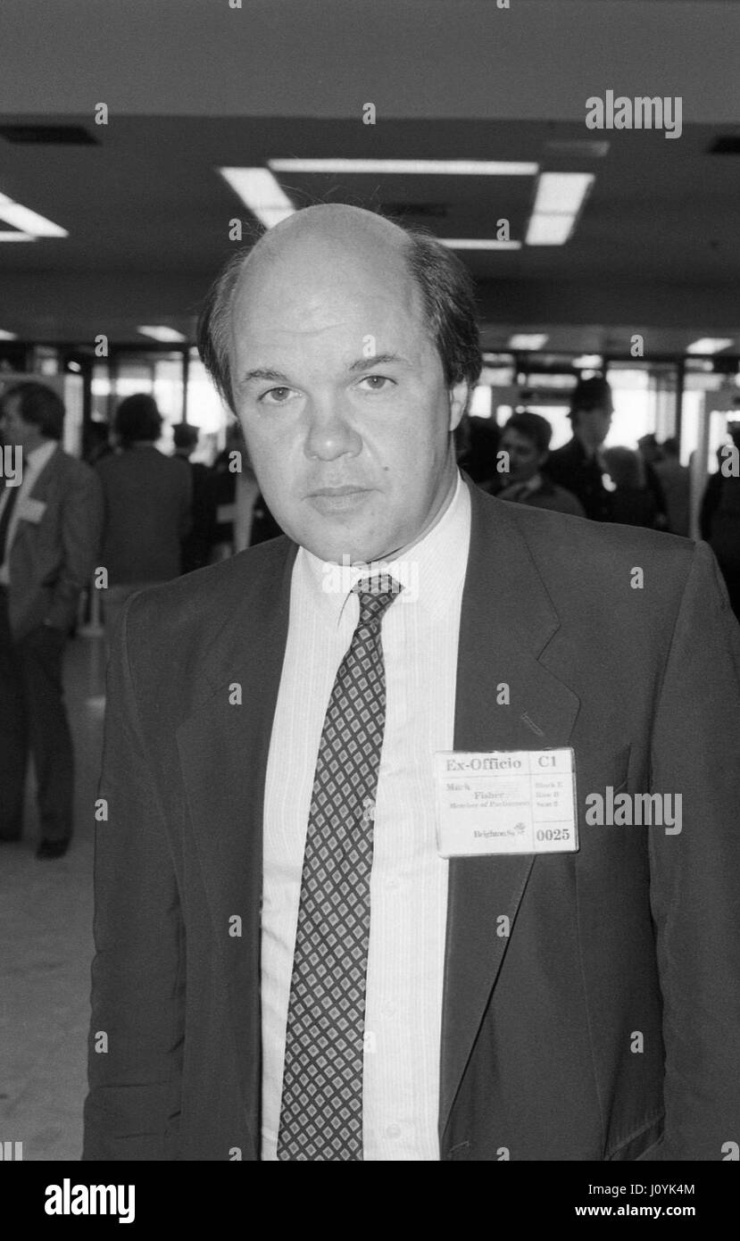 Mark Fisher, Labour party Arts and Media spokesman and Member of Parliament for Stoke-on-Trent Central, attends the party conference in Brighton, ...