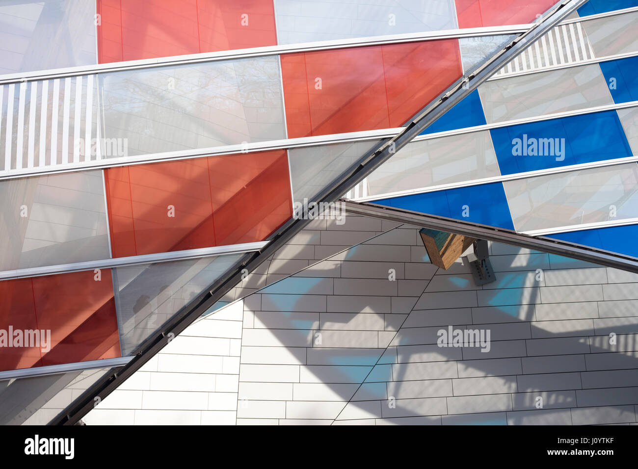 France, Paris, Bois de Boulogne, the Louis Vuitton Foundation by architect  Frank Gehry, exhibition Jean Michel Basquiat Stock Photo - Alamy