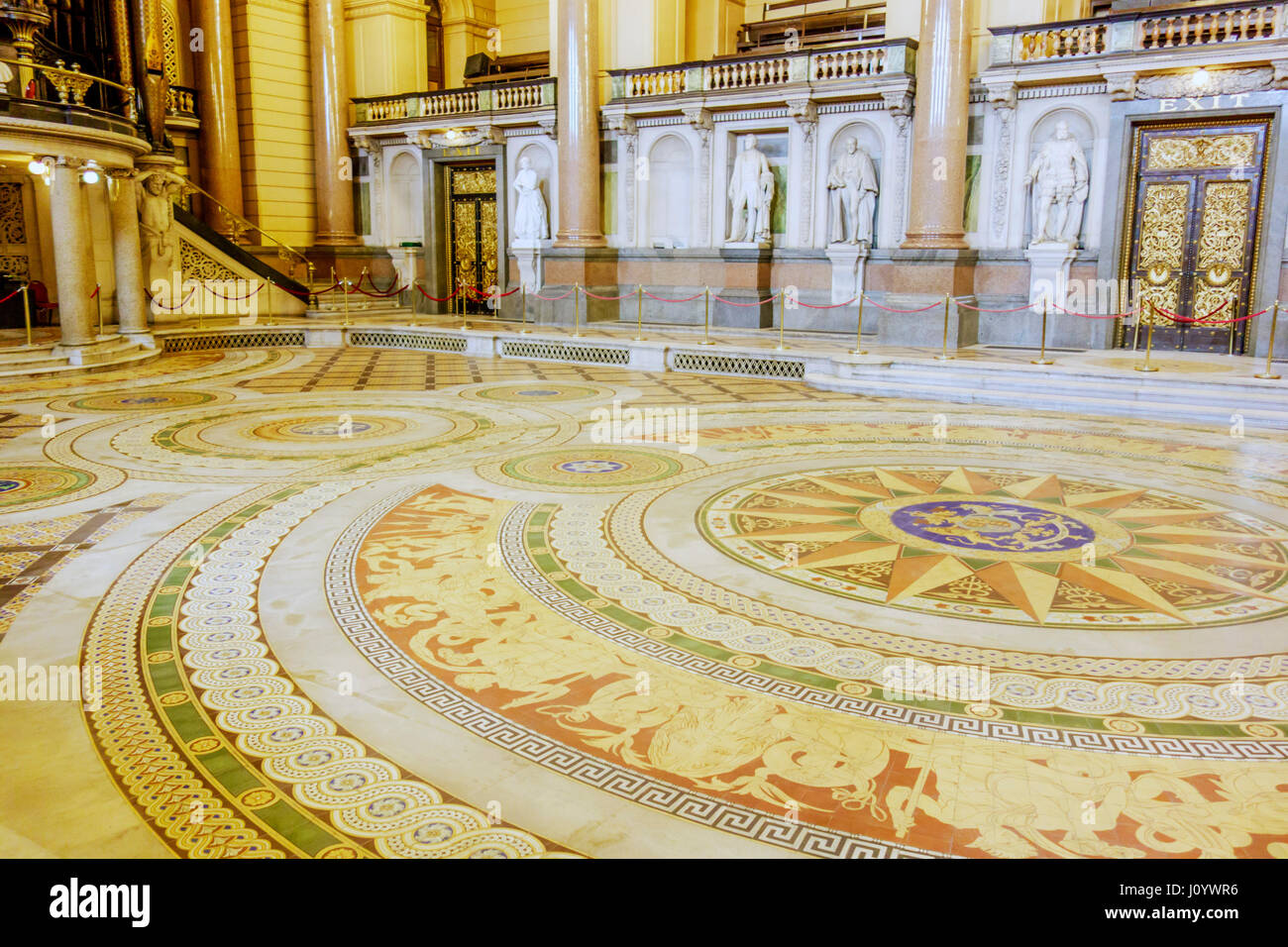 St Hall Liverpool. The Minton Tiled floor of the Great Hall. An encaustic tiled floor St Hall Liverpool. The Minton Tiled floor of the Great Hall. An encaustic tiled floor