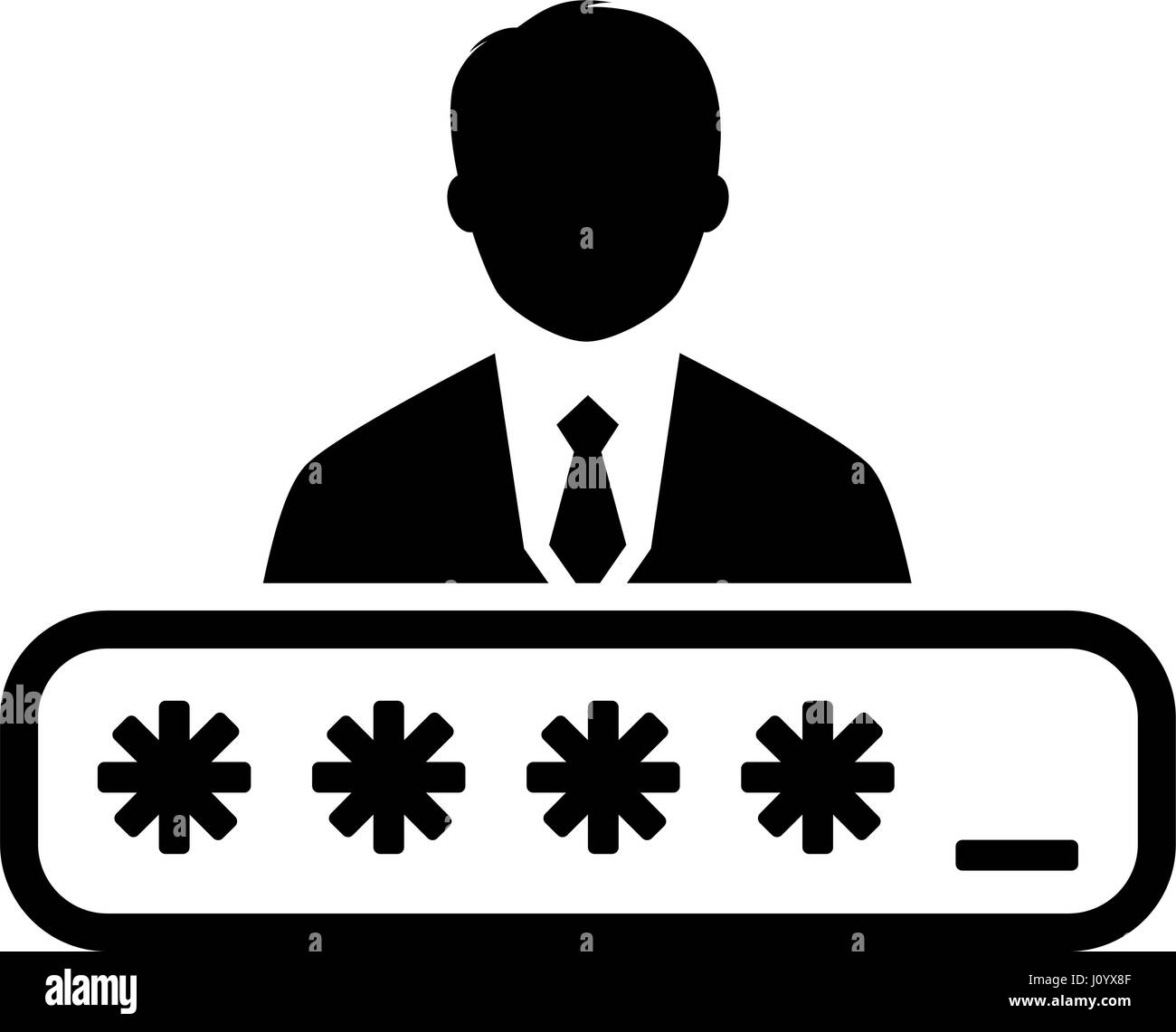 Personal Security Icon. Flat Design Stock Vector Image & Art - Alamy